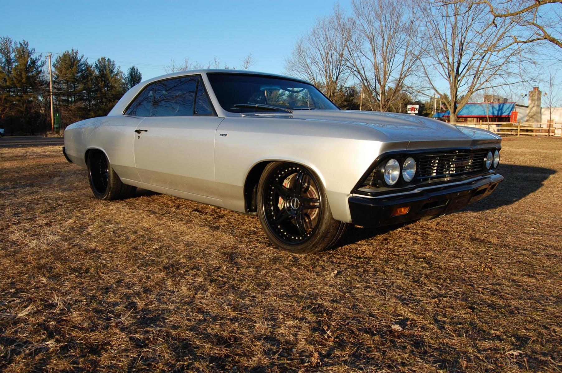 1966 Silver /Black Chevrolet Chevelle (136176K1702) with an Supercharged V8 engine, Automatic transmission, located at 6528 Lower York Road, New Hope, PA, 18938, (215) 862-9555, 40.358707, -74.977882 - Fessler built 1966 Chevrolet Chevelle SS.....Project car 4500 lbs, complete tear down with all new sheet meta, Super Sport cowl hood, 19" Forgeline SP3P, Michelin Pilot tires, 6 piston Baer brakes, LS-3 crate engine complete tear down and rebuilt with GM performance heads, 4L80E transmission, - Photo #2