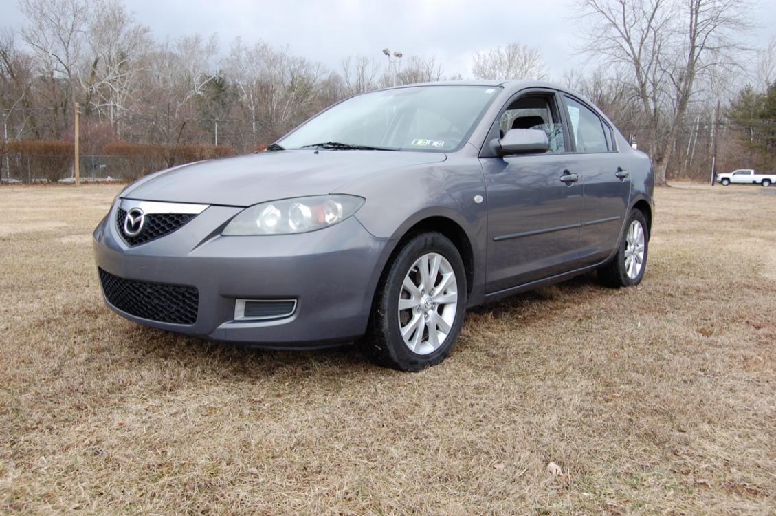 2007 Gray /Black/Gray cloth Mazda MAZDA3 i Sport 4-Door (JM1BK32F371) with an 2.0L L4 DOHC 16V engine, Automatic transmission, located at 6528 Lower York Road, New Hope, PA, 18938, (215) 862-9555, 40.358707, -74.977882 - Photo #0