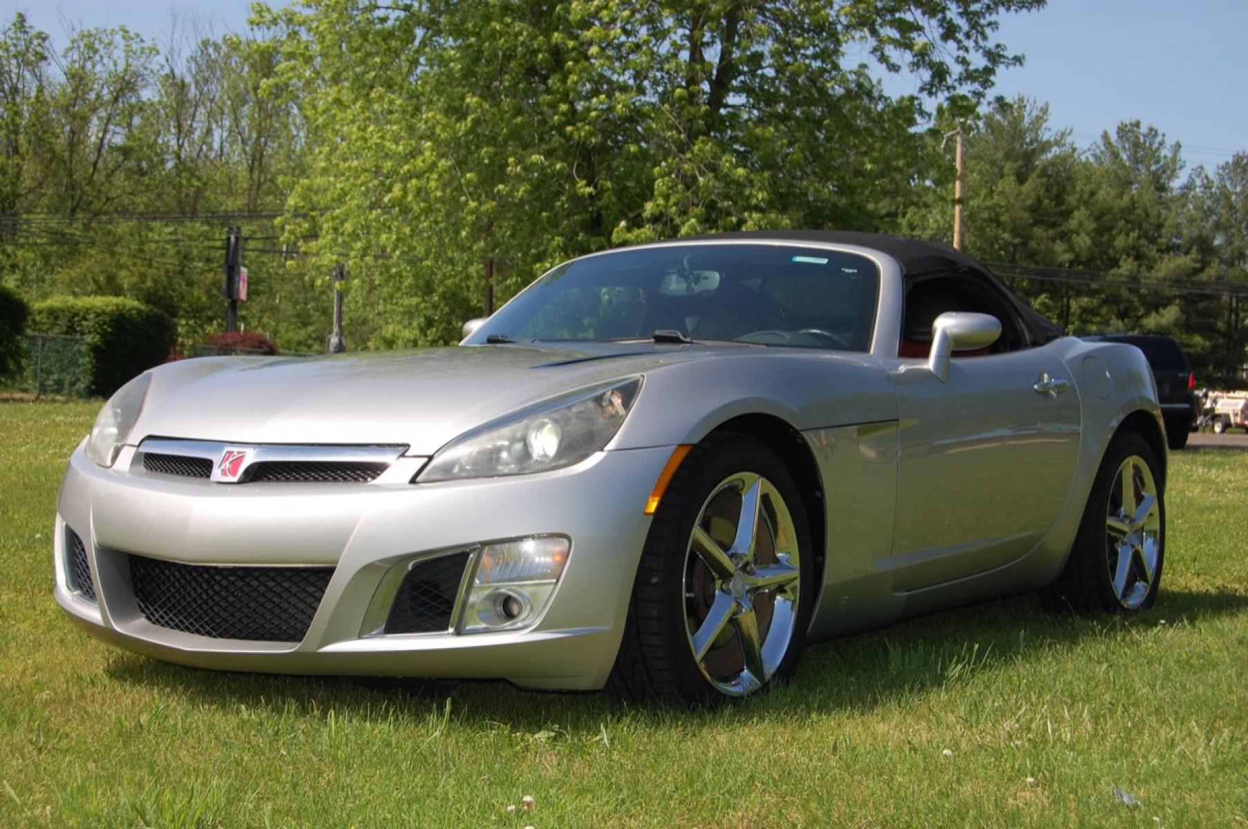 2008 Silver /Red/Black Leather Saturn Sky Red Line (1G8MF35X38Y) with an 2.0L L4 DOHC 16V TURBO engine, Automatic transmission, located at 6528 Lower York Road, New Hope, PA, 18938, (215) 862-9555, 40.358707, -74.977882 - Photo #0
