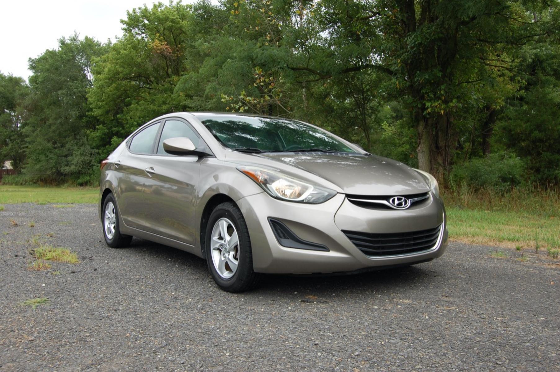 2014 Gold /Tan Cloth Hyundai Elantra (5NPDH4AE8EH) with an 1.8L L4 DOHC 16V engine, 6-Speed Manual transmission, located at 6528 Lower York Road, New Hope, PA, 18938, (215) 862-9555, 40.358707, -74.977882 - Photo #6