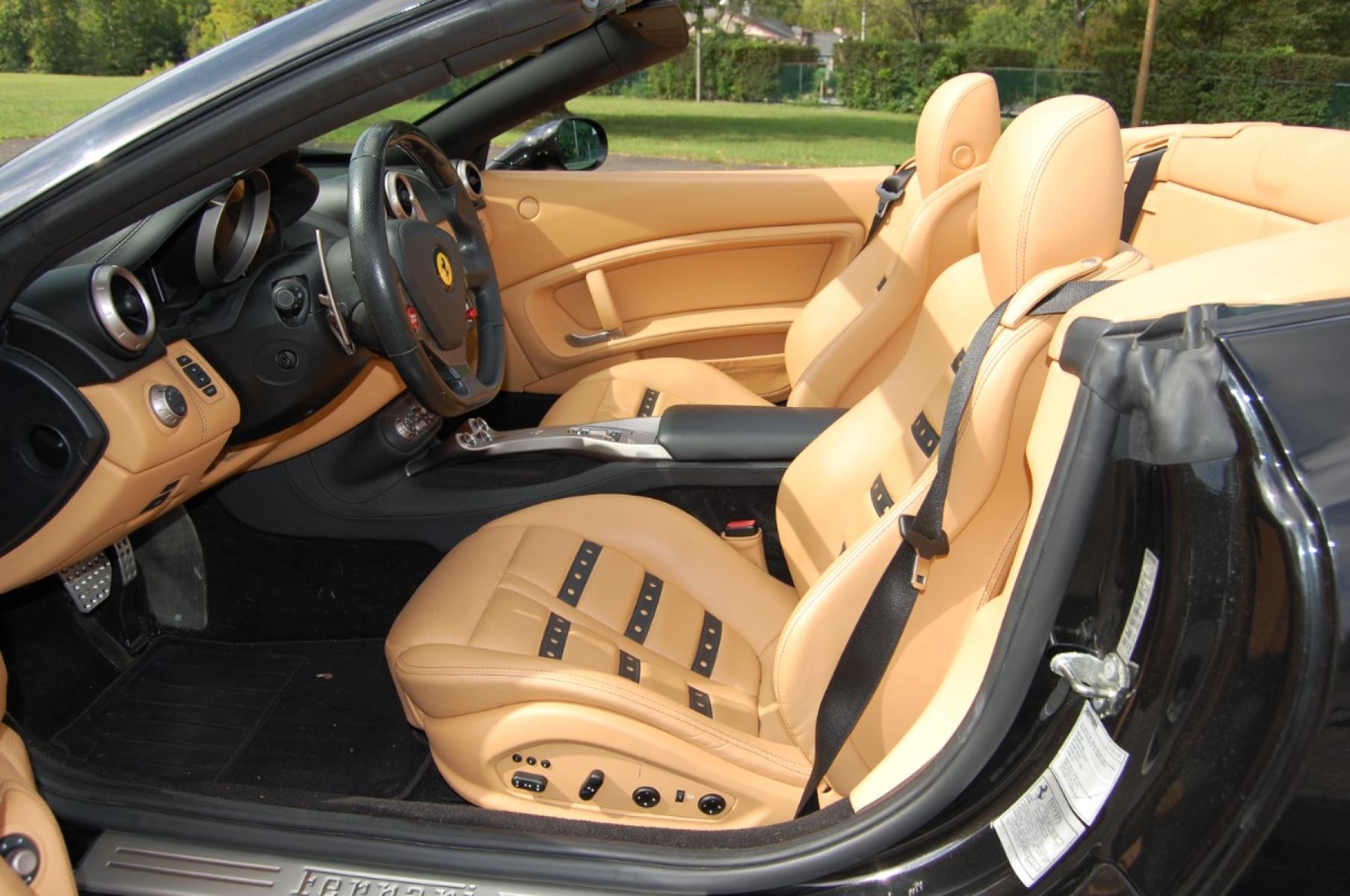 2010 Black /Tan Leather Ferrari California (ZFF65LJA6A0) with an 4.3L V8 DOHC 32V engine, Automatic/Paddle Shift transmission, located at 6528 Lower York Road, New Hope, PA, 18938, (215) 862-9555, 40.358707, -74.977882 - 2010 Ferrari California..this gorgeous hardtop/convertible has rear wheel drive and is powered by a 4.3 Liter V8 engine, has automatic or paddle shifting transmission, she runs out very strong, power top, keyless entry, tilt wheel/cruise control, dual heated power seats in tan leather, power windows - Photo #10