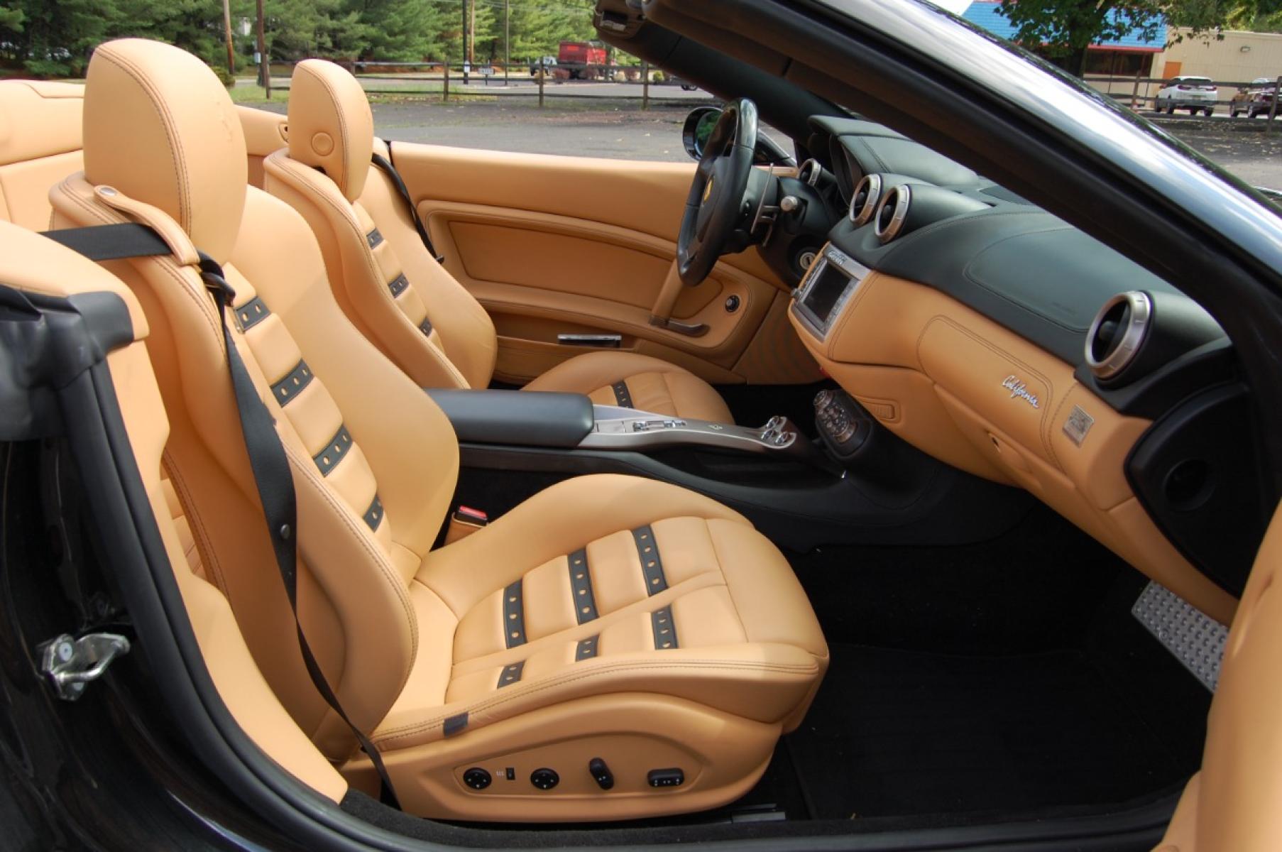 2010 Black /Tan Leather Ferrari California (ZFF65LJA6A0) with an 4.3L V8 DOHC 32V engine, Automatic/Paddle Shift transmission, located at 6528 Lower York Road, New Hope, PA, 18938, (215) 862-9555, 40.358707, -74.977882 - 2010 Ferrari California..this gorgeous hardtop/convertible has rear wheel drive and is powered by a 4.3 Liter V8 engine, has automatic or paddle shifting transmission, she runs out very strong, power top, keyless entry, tilt wheel/cruise control, dual heated power seats in tan leather, power windows - Photo #12