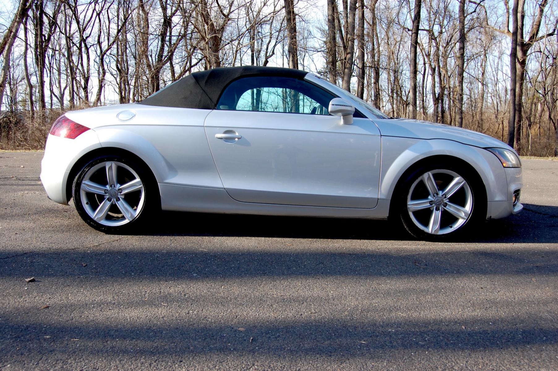 2012 Silver /Black Leather Audi TT Prestige 2.0T Quattro Roadster (TRU4FAFK1C1) with an 2.0L Turbo L4 DOHC 16V engine, 6-Speed Automatic transmission, located at 6528 Lower York Road, New Hope, PA, 18938, (215) 862-9555, 40.358707, -74.977882 - Here for sale is a 2012 AUDI TT Prestige Quattro Roadster. Under the hood is a strong running 2.0 liter turbocharged 4 cylinder which puts power to the Quattro AWD system via a smooth shifting automatic transmission. Features include; Black leather interior, keyless entry system, one master key, c - Photo #1