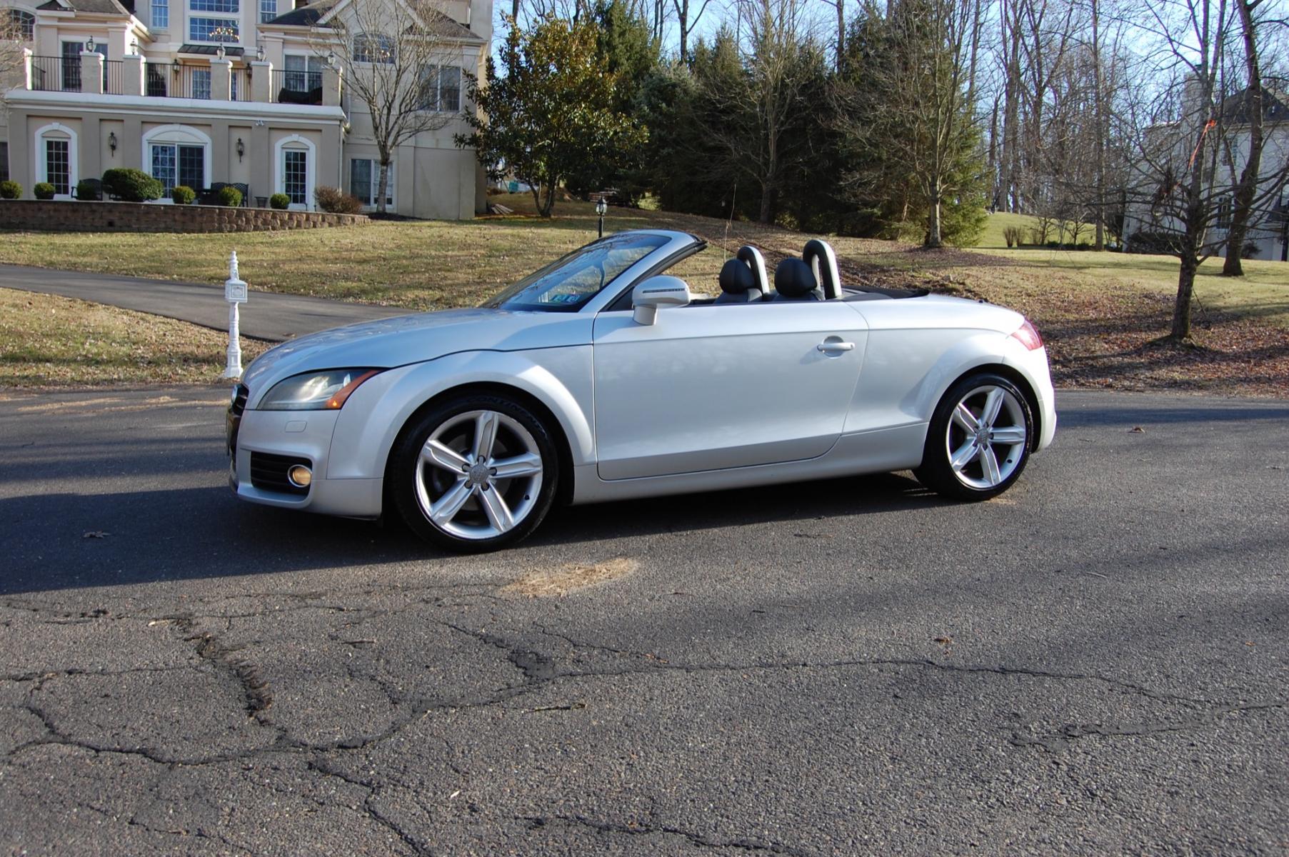 2012 Silver /Black Leather Audi TT Prestige 2.0T Quattro Roadster (TRU4FAFK1C1) with an 2.0L Turbo L4 DOHC 16V engine, 6-Speed Automatic transmission, located at 6528 Lower York Road, New Hope, PA, 18938, (215) 862-9555, 40.358707, -74.977882 - Here for sale is a 2012 AUDI TT Prestige Quattro Roadster. Under the hood is a strong running 2.0 liter turbocharged 4 cylinder which puts power to the Quattro AWD system via a smooth shifting automatic transmission. Features include; Black leather interior, keyless entry system, one master key, c - Photo #2