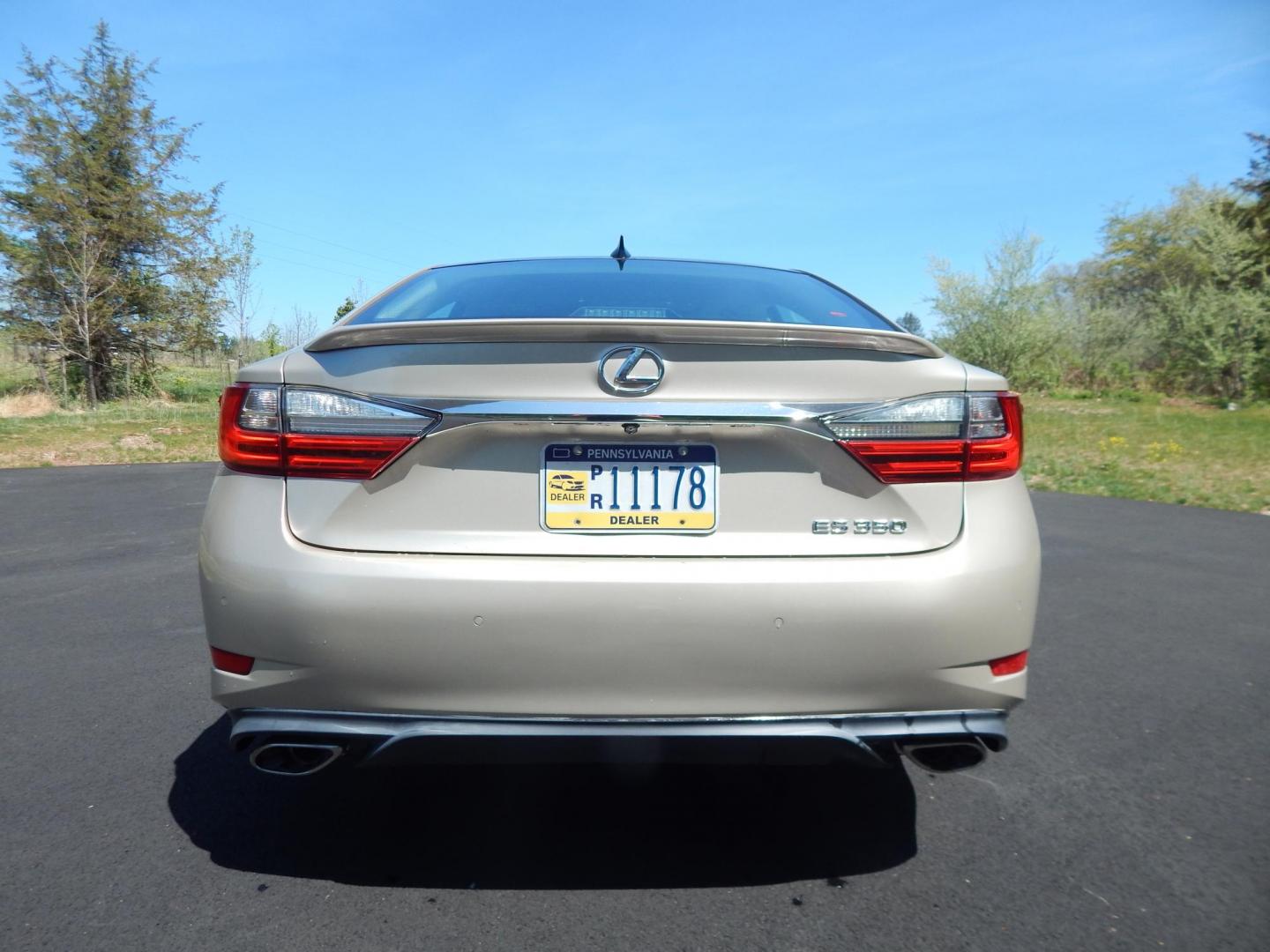 2016 Gold /Tan Lexus ES 350 Sedan (58ABK1GG0GU) with an 3.5L V6 DOHC 24V engine, 6A transmission, located at 6528 Lower York Road, New Hope, PA, 18938, (215) 862-9555, 40.358707, -74.977882 - Here we have a beautiful Lexus ES350 with 36k original miles! This Lexus has a 3.5L V6 putting power to the ground via a FWD automatic transmission. Options include: tan/brown leather with wood trim, heated and cooled front seats, heated steering wheel, AM/FM/CD/SAT/BLUETOOTH radio, navigation, back - Photo#3