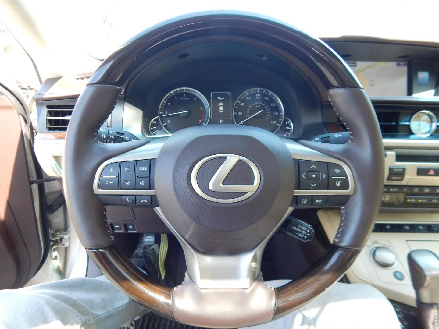 2016 Gold /Tan Lexus ES 350 Sedan (58ABK1GG0GU) with an 3.5L V6 DOHC 24V engine, 6A transmission, located at 6528 Lower York Road, New Hope, PA, 18938, (215) 862-9555, 40.358707, -74.977882 - Here we have a beautiful Lexus ES350 with 36k original miles! This Lexus has a 3.5L V6 putting power to the ground via a FWD automatic transmission. Options include: tan/brown leather with wood trim, heated and cooled front seats, heated steering wheel, AM/FM/CD/SAT/BLUETOOTH radio, navigation, back - Photo#27