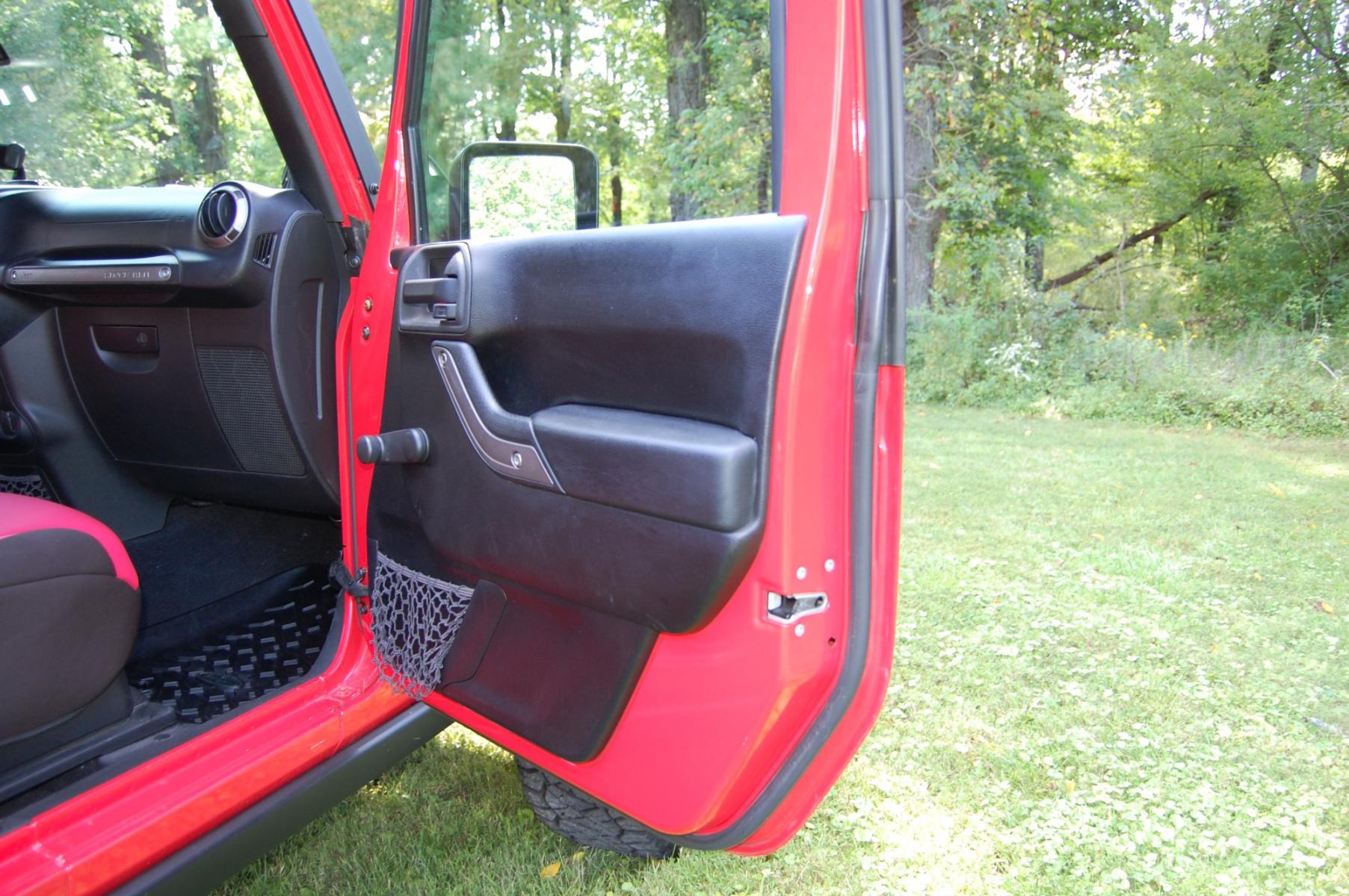 2013 RED /Black cloth Jeep Wrangler Sport (1C4AJWAG2DL) with an 3.6L V6 DOHC 24V FFV engine, Automatic transmission, located at 6528 Lower York Road, New Hope, PA, 18938, (215) 862-9555, 40.358707, -74.977882 - Photo #16
