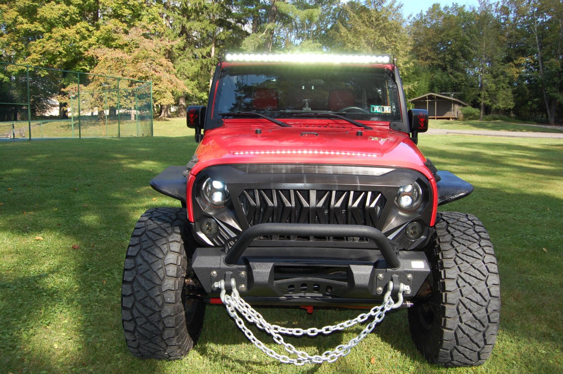 2013 RED /Black cloth Jeep Wrangler Sport (1C4AJWAG2DL) with an 3.6L V6 DOHC 24V FFV engine, Automatic transmission, located at 6528 Lower York Road, New Hope, PA, 18938, (215) 862-9555, 40.358707, -74.977882 - Photo #6