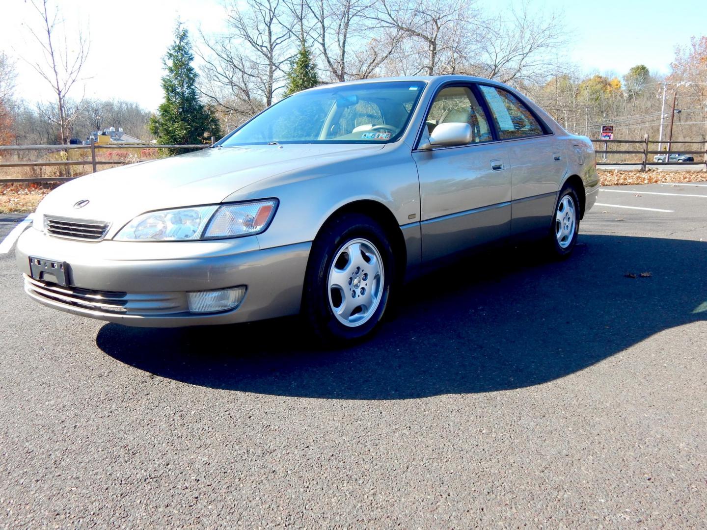 1999 Gold /Tan Leather Lexus ES 300 Base (JT8BF28G7X5) with an 3.0L V6 DOHC 24V engine, 4-Speed Automatic Overdrive transmission, located at 6528 Lower York Road, New Hope, PA, 18938, (215) 862-9555, 40.358707, -74.977882 - Photo#1