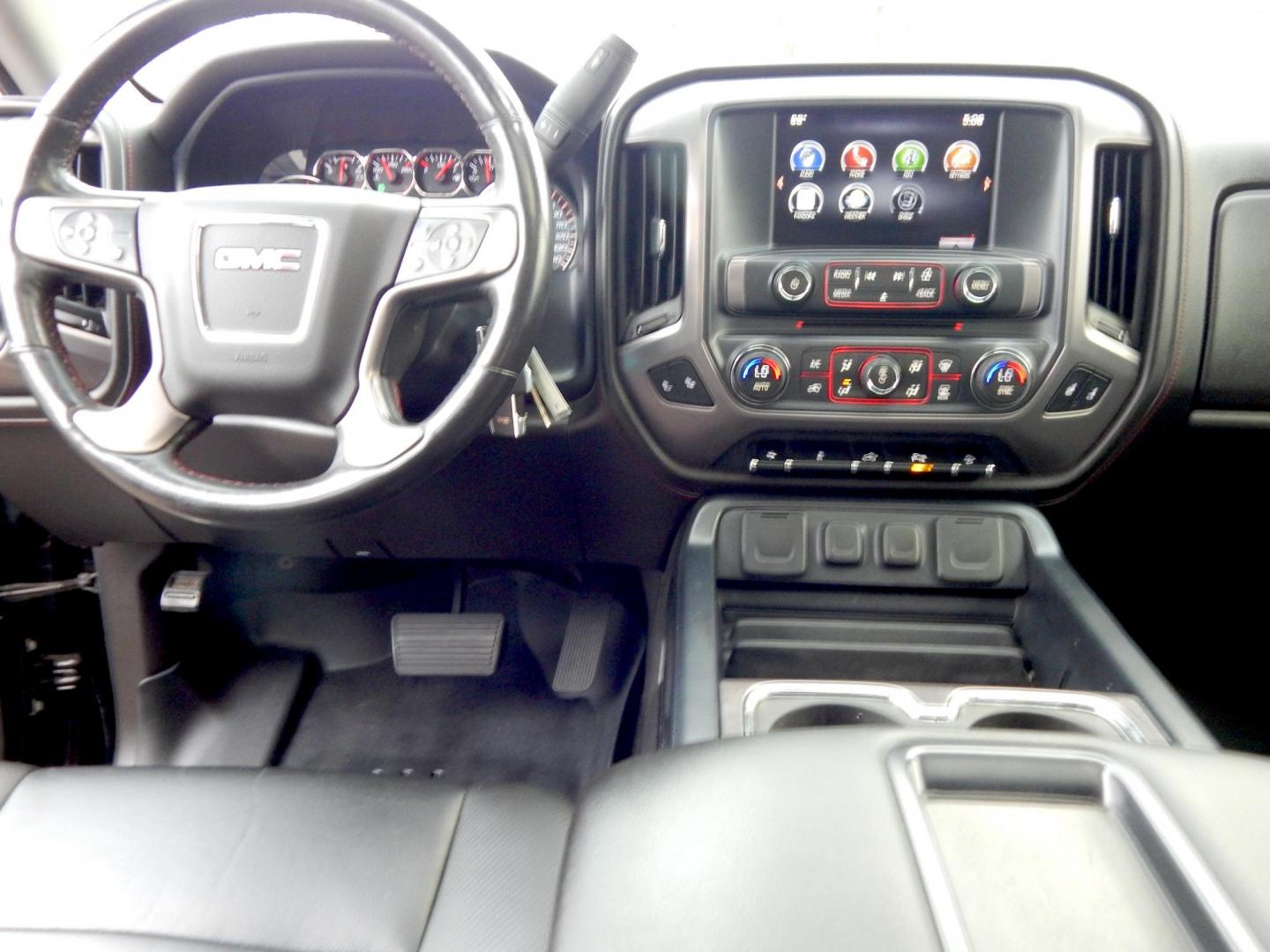 2014 Black /Black Leather GMC Sierra 1500 SLT Crew Cab 4WD (3GTU2VEC1EG) with an 5.3L V8 OHV 16V engine, 6-Speed Automatic transmission, located at 6528 Lower York Road, New Hope, PA, 18938, (215) 862-9555, 40.358707, -74.977882 - Here we have a beautiful GMC Sierra All Terrain 1500 SLT with a 5.3L V8 putting power to the ground via a 4x4 automatic transmission. Options include: black leather, keyless entry, 2 keys, cruise control, tilt steering wheel, AM/FM/CD/BLUETOOTH, navigation, back up camera, heated steering wheel, pow - Photo#14