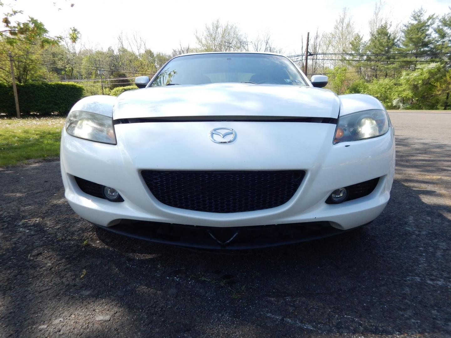 2005 White /Black Cloth Mazda RX-8 6-Speed (JM1FE173650) with an 1.3L L2 ROTARY engine, Manual transmission, located at 6528 Lower York Road, New Hope, PA, 18938, (215) 862-9555, 40.358707, -74.977882 - Here we have a Mazda RX-8 with a 1.3L Rotary engine putting power to the rear wheels via a smooth shifting 6 speed manual transmission. Options include: black cloth, AM/FM/CD/TAPE radio, tilt steering wheel, cruise control, power windows/locks/mirrors, sunroof, dual aftermarket exhaust, aftermarket - Photo#24