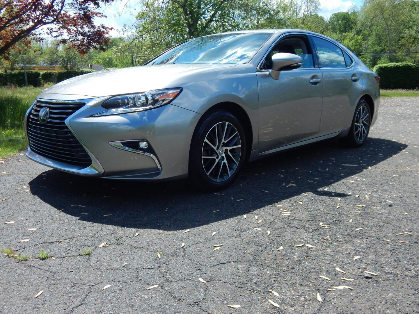 2018 Silver /black Lexus ES 350 Sedan (58ABK1GG2JU) with an 3.5L V6 DOHC 24V engine, 6A transmission, located at 6528 Lower York Road, New Hope, PA, 18938, (215) 862-9555, 40.358707, -74.977882 - Here we have a beautiful, 2 owner, Lexus ES350 with a 3.5L V6 putting power to the front wheels via a smooth shifting automatic transmission. Options include: black leather with wood trim, power front seats, memory drivers seat, power windows/locks/mirrors, cooled and heated front seats, dual climat - Photo#1