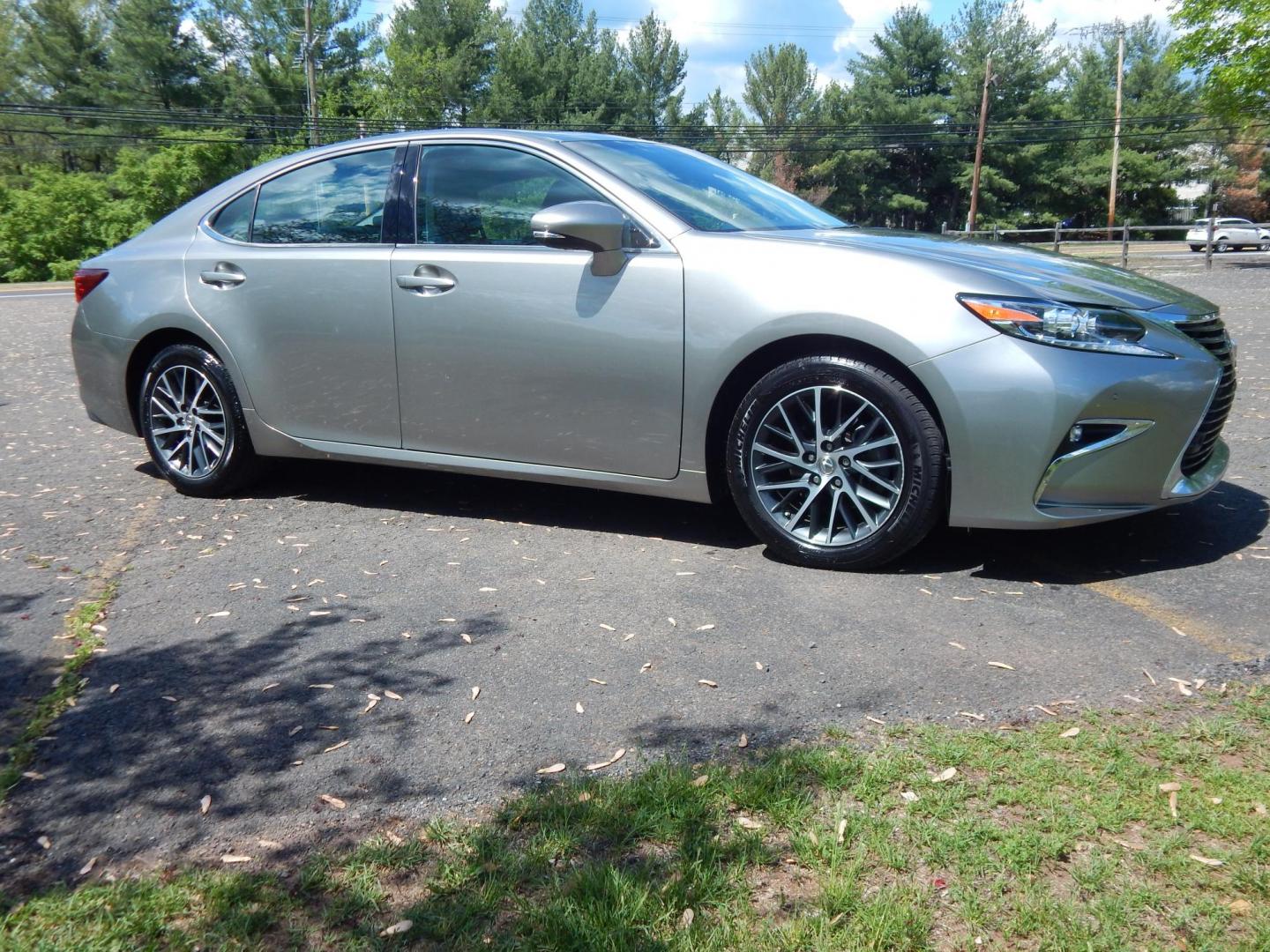2018 Silver /black Lexus ES 350 Sedan (58ABK1GG2JU) with an 3.5L V6 DOHC 24V engine, 6A transmission, located at 6528 Lower York Road, New Hope, PA, 18938, (215) 862-9555, 40.358707, -74.977882 - Here we have a beautiful, 2 owner, Lexus ES350 with a 3.5L V6 putting power to the front wheels via a smooth shifting automatic transmission. Options include: black leather with wood trim, power front seats, memory drivers seat, power windows/locks/mirrors, cooled and heated front seats, dual climat - Photo#7