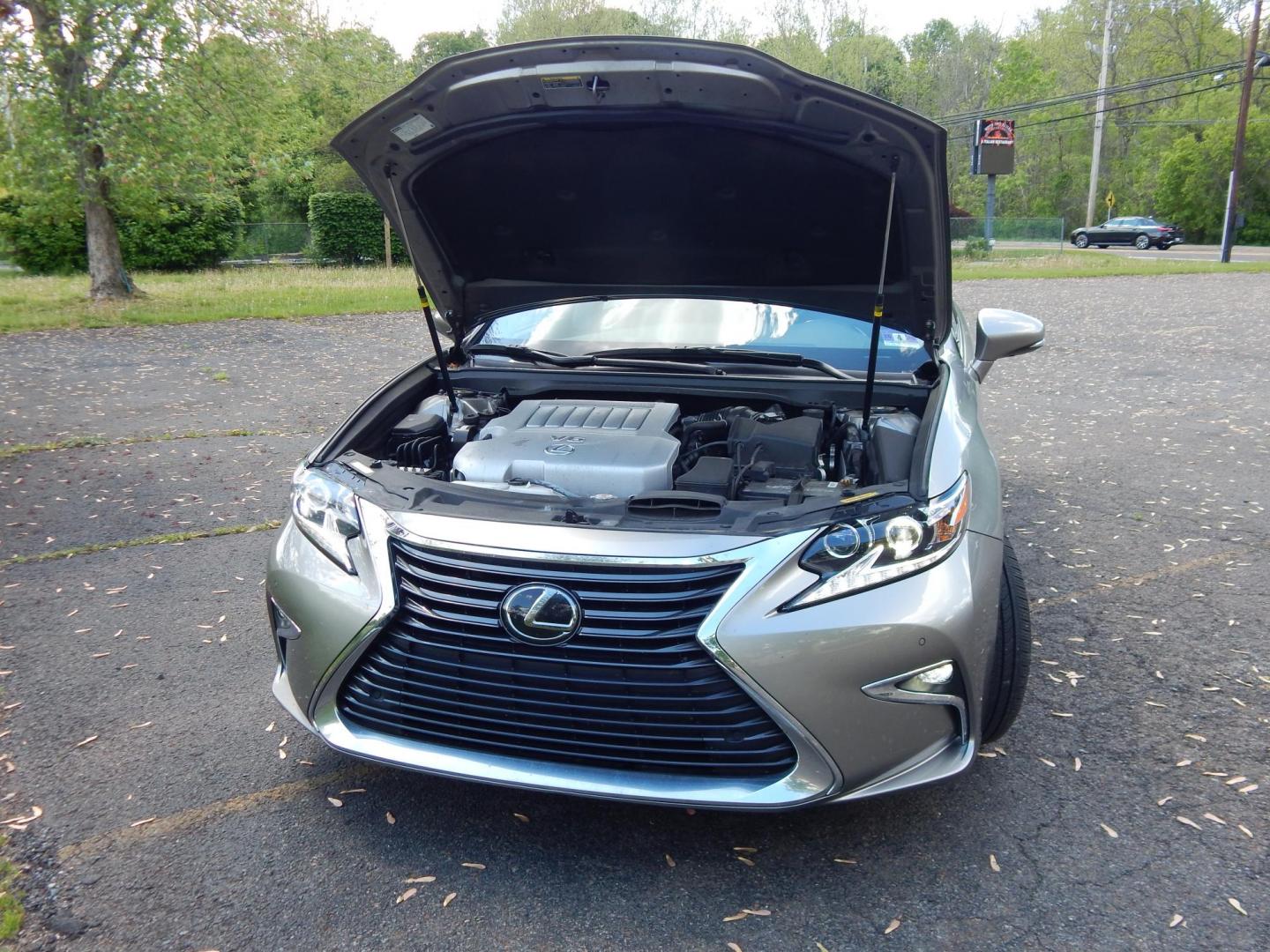 2018 Silver /black Lexus ES 350 Sedan (58ABK1GG2JU) with an 3.5L V6 DOHC 24V engine, 6A transmission, located at 6528 Lower York Road, New Hope, PA, 18938, (215) 862-9555, 40.358707, -74.977882 - Here we have a beautiful, 2 owner, Lexus ES350 with a 3.5L V6 putting power to the front wheels via a smooth shifting automatic transmission. Options include: black leather with wood trim, power front seats, memory drivers seat, power windows/locks/mirrors, cooled and heated front seats, dual climat - Photo#20