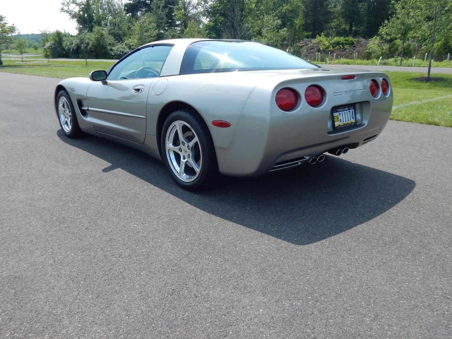 2001 SIlver /Black Chevrolet Corvette Coupe (1G1YY22G415) with an 5.7L V8 OHV 16V engine, Automatic transmission, located at 6528 Lower York Road, New Hope, PA, 18938, (215) 862-9555, 40.358707, -74.977882 - Here we have a beautiful, all original condition down to the factory tires, one owner, 2001 Chevrolet Corvette Coupe - a true time capsule. This rare find has been meticulously preserved in showroom condition for over two decades. Perfect for collectors or enthusiasts seeking a pristine example of A - Photo#4