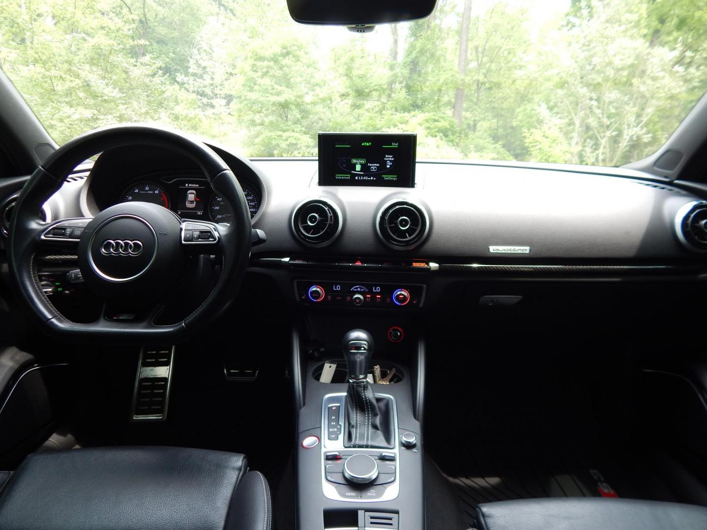 2016 Black /Black Audi S3 2.0T Premium Plus quattro (WAUB1GFF3G1) with an 2.0L L4 DOHC 16V engine, 6A transmission, located at 6528 Lower York Road, New Hope, PA, 18938, (215) 862-9555, 40.358707, -74.977882 - Here we have a beautiful, very fun to drive, Audi S3 with a 2.0L Turbo engine putting power to all four wheels via a smooth shifting automatic transmission. Options include: black leather, carbon fiber trim, dual power seats, AM/FM/CD/BLUETOOTH radio, Bang and Olufsen speakers, push button start, du - Photo#19