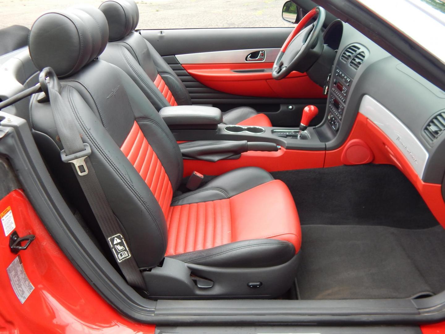 2002 Red /Red Ford Thunderbird Deluxe (1FAHP60A62Y) with an 3.9L V8 DOHC 32V engine, 5-Speed Automatic Overdrive transmission, located at 6528 Lower York Road, New Hope, PA, 18938, (215) 862-9555, 40.358707, -74.977882 - Here we have a beautifully kept, 14,XXX original miles, one owner Ford Thunderbird Deluxe with a 3.9L V8 putting power to the rear wheels via a smooth shifting automatic transmission. This vehicle has a clean Carfax reporting no accidents and one owner! Garage kept its whole life. All servicing done - Photo#18