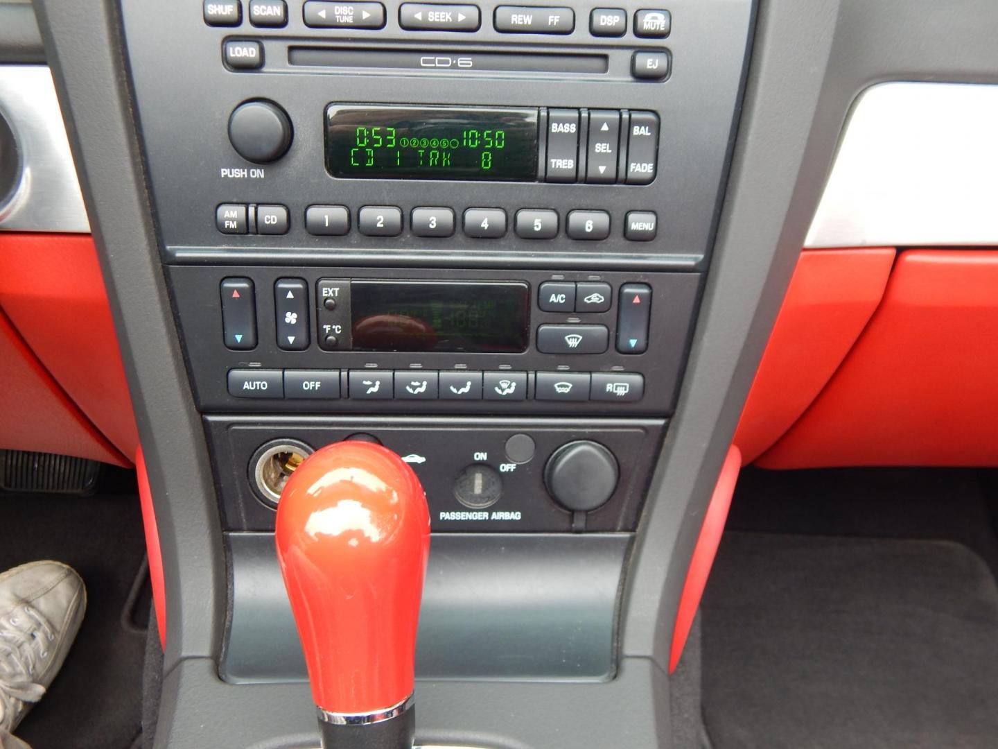 2002 Red /Red Ford Thunderbird Deluxe (1FAHP60A62Y) with an 3.9L V8 DOHC 32V engine, 5-Speed Automatic Overdrive transmission, located at 6528 Lower York Road, New Hope, PA, 18938, (215) 862-9555, 40.358707, -74.977882 - Here we have a beautifully kept, 14,XXX original miles, one owner Ford Thunderbird Deluxe with a 3.9L V8 putting power to the rear wheels via a smooth shifting automatic transmission. This vehicle has a clean Carfax reporting no accidents and one owner! Garage kept its whole life. All servicing done - Photo#31