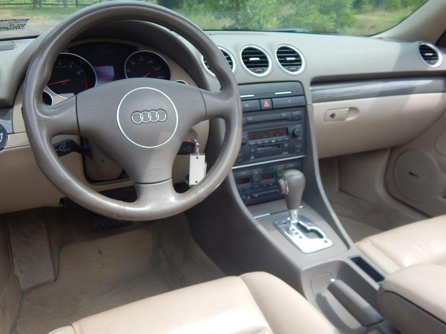 2003 Red /Tan Leather Audi A4 1.8T Cabriolet (WAUAC48H23K) with an 1.8L L4 DOHC 20V TURBO engine, 5-Speed Automatic Overdrive transmission, located at 6528 Lower York Road, New Hope, PA, 18938, (215) 862-9555, 40.358707, -74.977882 - Body man special....Good running 2003 Audi A4 1.8T Convertible, red/black power top, tan leather interior, tilt wheel, power windows, mirrors, central locking system, dual power seats, Dual climate control, 4 cylinder 1.8 Liter turbo charged engine, auto trans, rear defrost, Bose AM/FM/CD sound sy - Photo#20