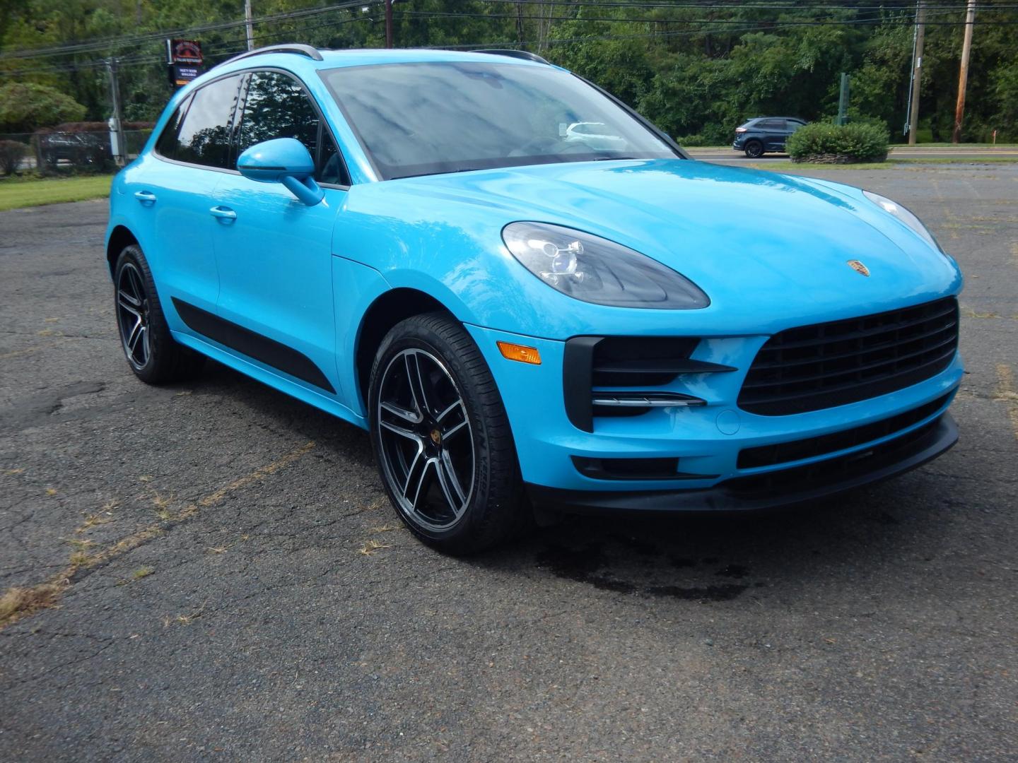 2021 Blue /Black Porsche Macan Base (WP1AA2A59ML) with an 3.6L V6 DOHC 24V TWIN-TURBO engine, 7A transmission, located at 6528 Lower York Road, New Hope, PA, 18938, (215) 862-9555, 40.358707, -74.977882 - Photo#7