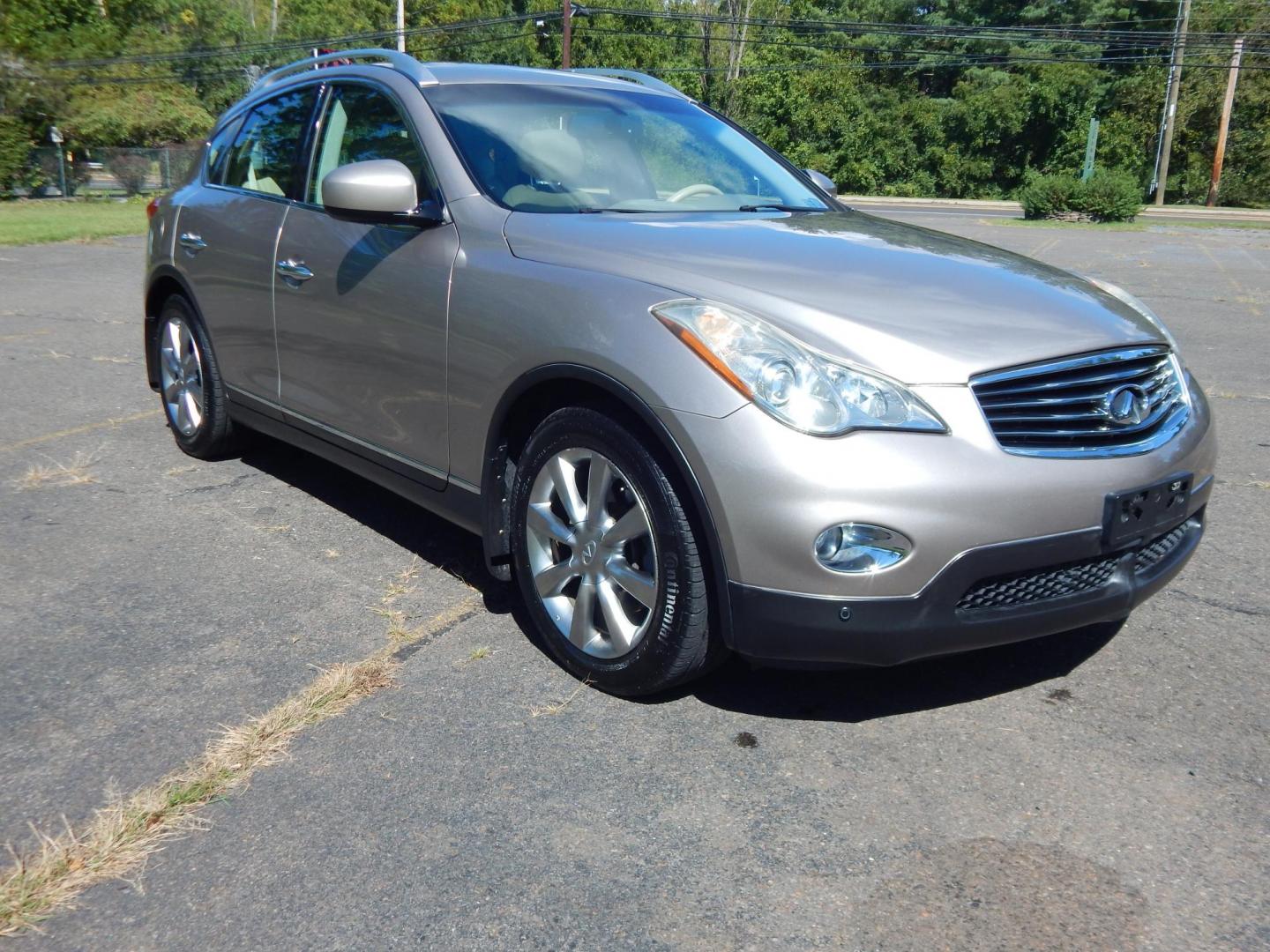 2008 Silver /Tan Infiniti EX EX35 AWD (JNKAJ09F18M) with an 3.5L V6 DOHC 24V engine, 5-Speed Automatic Overdrive transmission, located at 6528 Lower York Road, New Hope, PA, 18938, (215) 862-9555, 40.358707, -74.977882 - Here we have a very clean, Infiniti EX35 with a 3.5L V6 putting power to the ground via a smooth shifting AWD automatic transmission. Options include: beige paint, tan leather, wood trim, dual power seats, heated front seats, power sunroof, power folding rear seats, dual climate controls, push butto - Photo#7