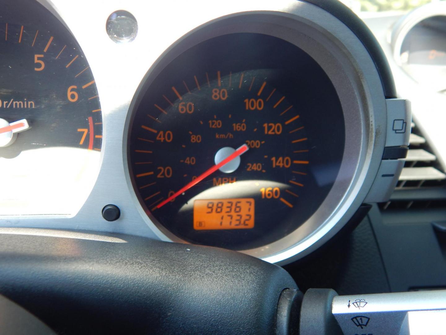 2004 Silver /Tan Nissan 350Z Enthusiast Roadster (JN1AZ36A14M) with an 3.5L V6 DOHC 24V engine, 6-Speed Manual Overdrive transmission, located at 6528 Lower York Road, New Hope, PA, 18938, (215) 862-9555, 40.358707, -74.977882 - Here we have a very fun to drive, Convertible Nissan 350z with a 3.5L V6 putting power to the rear wheels via a smooth shifting automatic transmission. Options include: tan leather sport seats, power seats, power convertible top, heat, A/C, AM/FM/CD/TAPE radio, navigation, tilt steering wheel, power - Photo#19