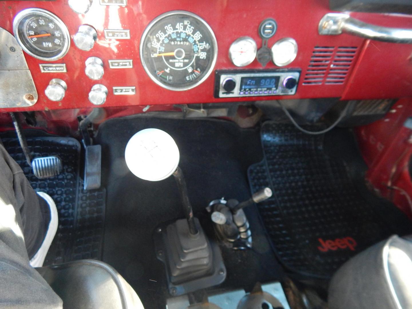 1984 Burgundy /Black Jeep CJ7 Renegade (1JCCM87A7ET) with an 4.2L L6 OHV engine, 4-Speed manual transmission, located at 6528 Lower York Road, New Hope, PA, 18938, (215) 862-9555, 40.358707, -74.977882 - Photo#24