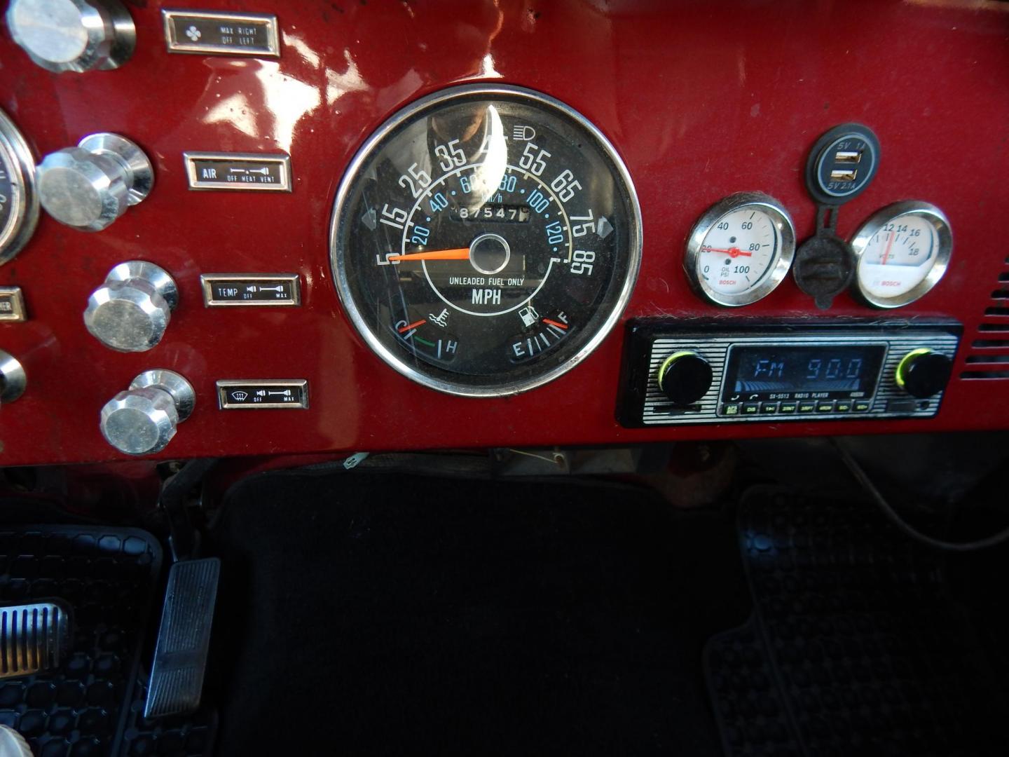 1984 Burgundy /Black Jeep CJ7 Renegade (1JCCM87A7ET) with an 4.2L L6 OHV engine, 4-Speed manual transmission, located at 6528 Lower York Road, New Hope, PA, 18938, (215) 862-9555, 40.358707, -74.977882 - Photo#25