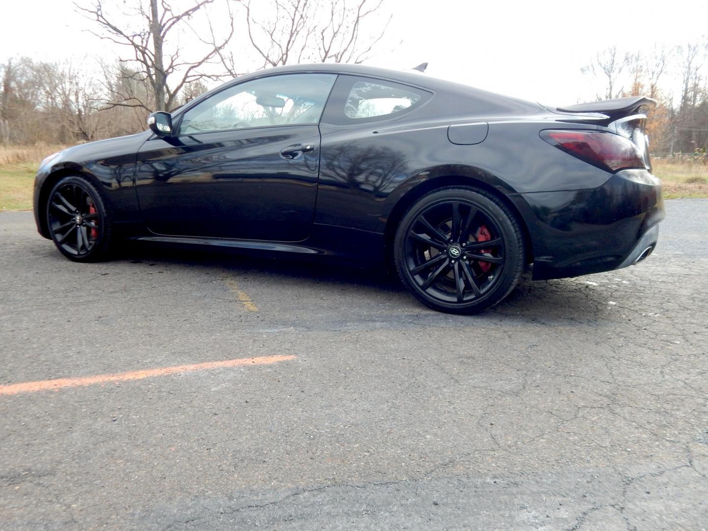 2010 Black /Black Hyundai Genesis Coupe 3.8 Track (KMHHU6KH7AU) with an 3.8L V6 DOHC 24V engine, 6-Speed Automatic transmission, located at 6528 Lower York Road, New Hope, PA, 18938, (215) 862-9555, 40.358707, -74.977882 - Here we have a Hyundai Genesis Coupe Track edition with a 3.8L V6 putting power to the rear wheels via a six speed automatic transmission. Options include: black leather interior but with aftermarket race style bucket seats in the front in white leather, Aftermarket steering wheel "stock wheel is in - Photo#2