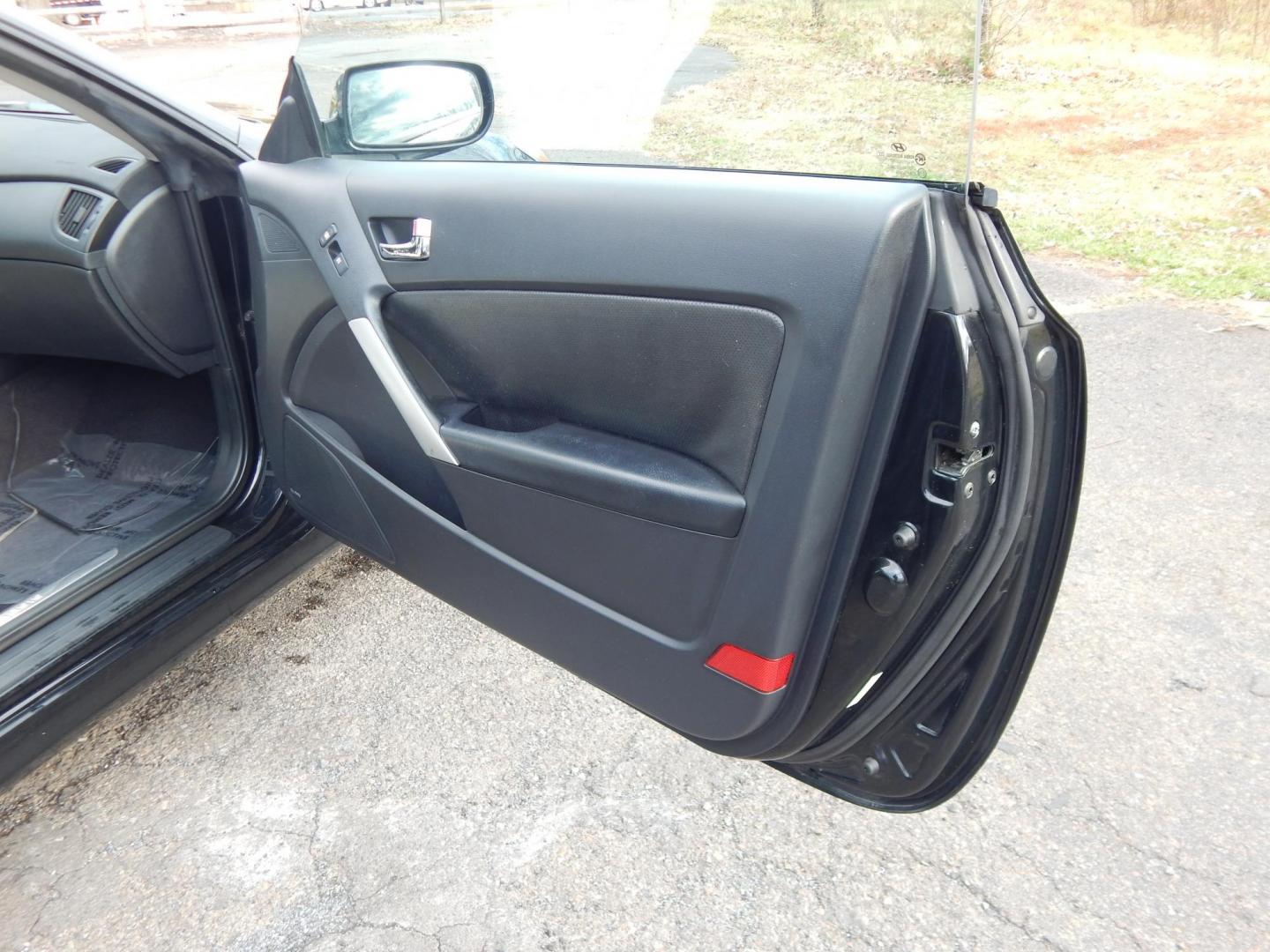 2010 Black /Black Hyundai Genesis Coupe 3.8 Track (KMHHU6KH7AU) with an 3.8L V6 DOHC 24V engine, 6-Speed Automatic transmission, located at 6528 Lower York Road, New Hope, PA, 18938, (215) 862-9555, 40.358707, -74.977882 - Here we have a Hyundai Genesis Coupe Track edition with a 3.8L V6 putting power to the rear wheels via a six speed automatic transmission. Options include: black leather interior but with aftermarket race style bucket seats in the front in white leather, Aftermarket steering wheel "stock wheel is in - Photo#16