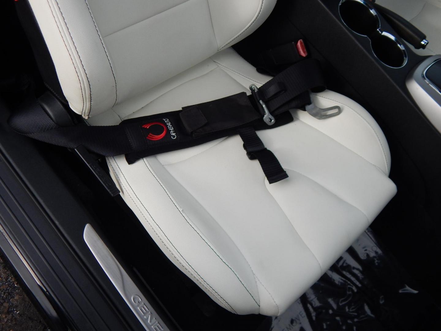 2010 Black /Black Hyundai Genesis Coupe 3.8 Track (KMHHU6KH7AU) with an 3.8L V6 DOHC 24V engine, 6-Speed Automatic transmission, located at 6528 Lower York Road, New Hope, PA, 18938, (215) 862-9555, 40.358707, -74.977882 - Here we have a Hyundai Genesis Coupe Track edition with a 3.8L V6 putting power to the rear wheels via a six speed automatic transmission. Options include: black leather interior but with aftermarket race style bucket seats in the front in white leather, Aftermarket steering wheel "stock wheel is in - Photo#18