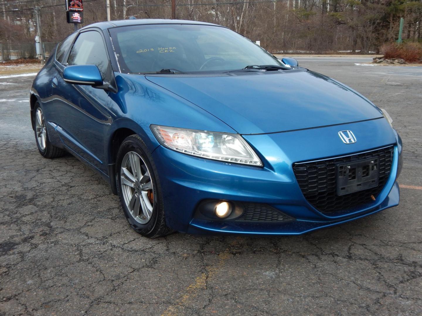 2013 Blue /black Honda CR-Z EX 6M (JHMZF1C60DS) with an 1.5L L4 SOHC 16V HYBRID engine, 6-Speed Manual transmission, located at 6528 Lower York Road, New Hope, PA, 18938, (215) 862-9555, 40.358707, -74.977882 - 2013 Honda CR-Z. EX This hatchback has a 1.5 Liter Hybrid engine with front wheel drive, 6 speed manual transmission. power windows, locks and mirrors, tilt wheel, cruise control, auto dimming mirror, AM/FM/CD/Aux, back up camera, keyless entry with 2 Master keys, front/side air bags, front/rear c - Photo#5