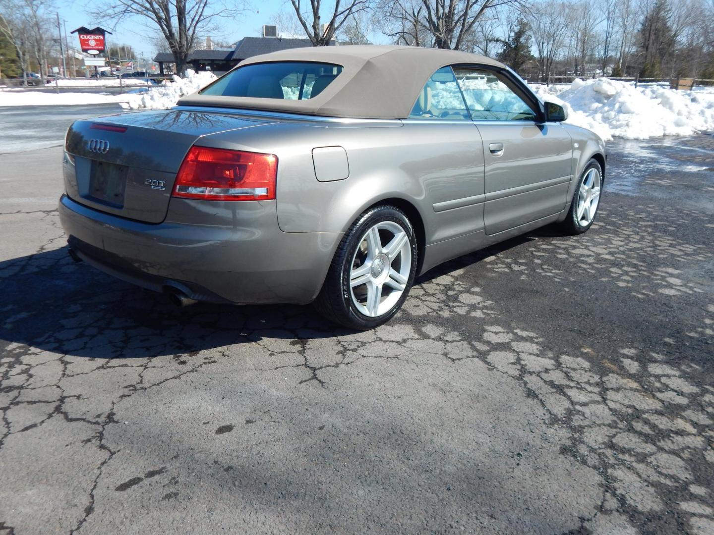 2007 Gold /Tan Leather Audi A4 2.0T Cabriolet quattro with Tiptronic (WAUDF48H97K) with an 2.0L L4 DOHC 16V TURBO engine, 6-Speed Automatic Overdrive transmission, located at 6528 Lower York Road, New Hope, PA, 18938, (215) 862-9555, 40.358707, -74.977882 - 2007 Audi A4 Convertible, 2.0Liter 4 cylinder turbo charged engine, auto trans, All Wheel Drive, power top, leather interior, tilt/cruise, power seat, windows, central locking system, factory alloy wheels, dual front air bags, rear defrost, Clean Car Fax shows no accidents, 36 records and 2 owners. - Photo#4