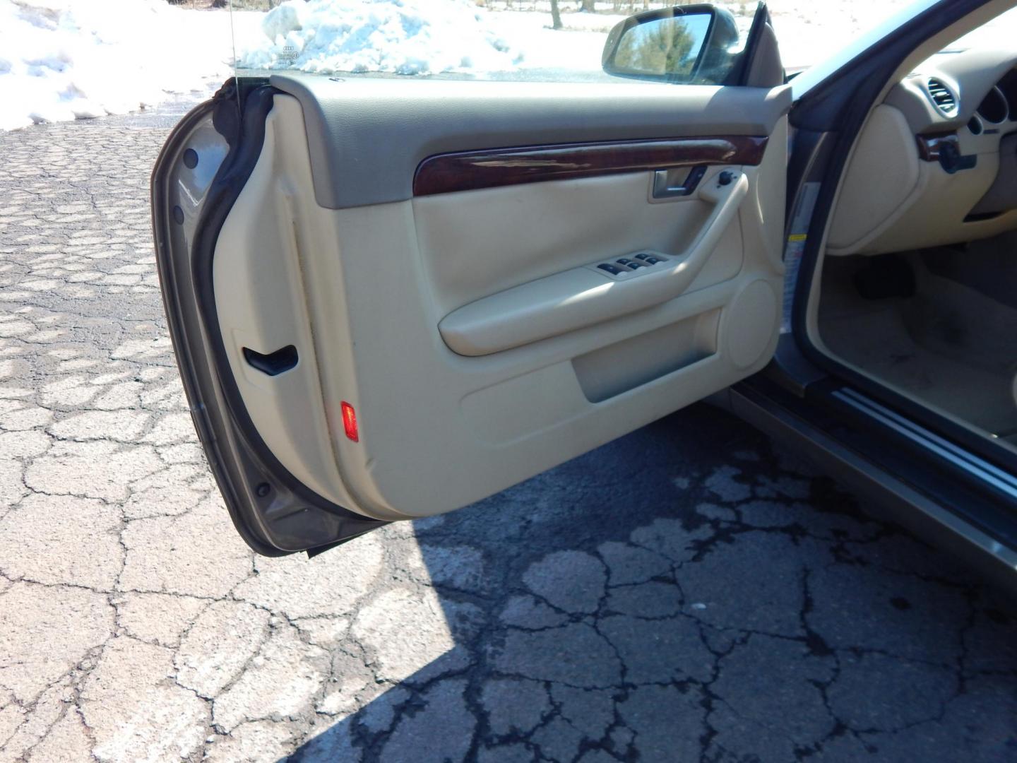 2007 Gold /Tan Leather Audi A4 2.0T Cabriolet quattro with Tiptronic (WAUDF48H97K) with an 2.0L L4 DOHC 16V TURBO engine, 6-Speed Automatic Overdrive transmission, located at 6528 Lower York Road, New Hope, PA, 18938, (215) 862-9555, 40.358707, -74.977882 - 2007 Audi A4 Convertible, 2.0Liter 4 cylinder turbo charged engine, auto trans, All Wheel Drive, power top, leather interior, tilt/cruise, power seat, windows, central locking system, factory alloy wheels, dual front air bags, rear defrost, Clean Car Fax shows no accidents, 36 records and 2 owners. - Photo#9