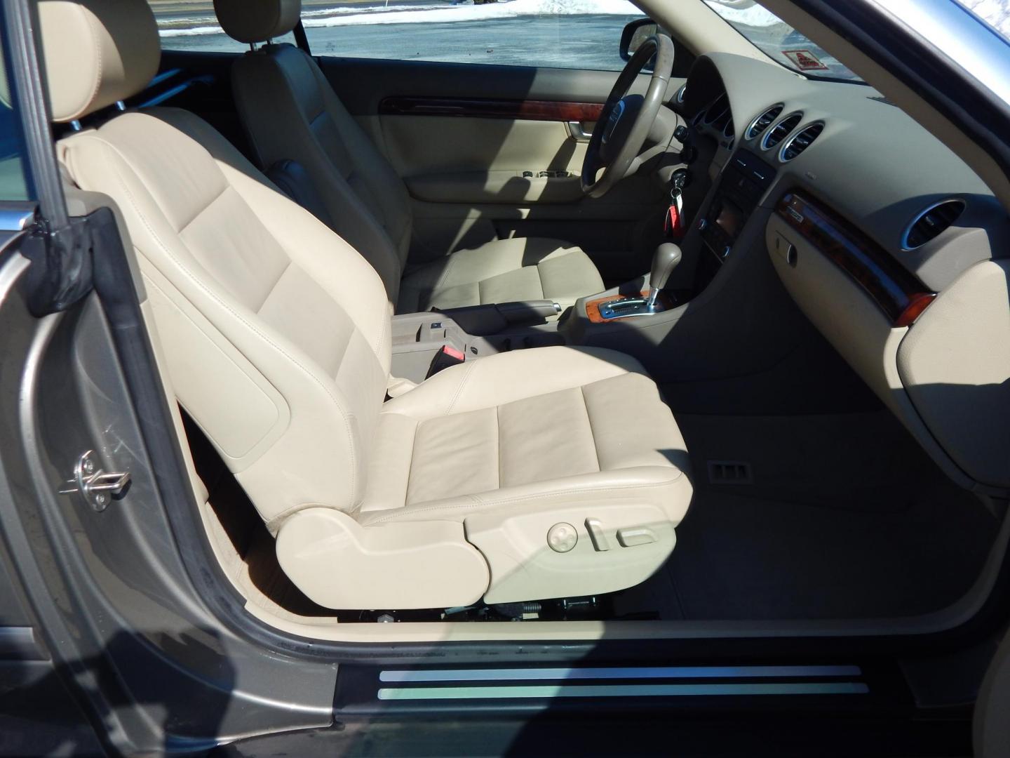 2007 Gold /Tan Leather Audi A4 2.0T Cabriolet quattro with Tiptronic (WAUDF48H97K) with an 2.0L L4 DOHC 16V TURBO engine, 6-Speed Automatic Overdrive transmission, located at 6528 Lower York Road, New Hope, PA, 18938, (215) 862-9555, 40.358707, -74.977882 - 2007 Audi A4 Convertible, 2.0Liter 4 cylinder turbo charged engine, auto trans, All Wheel Drive, power top, leather interior, tilt/cruise, power seat, windows, central locking system, factory alloy wheels, dual front air bags, rear defrost, Clean Car Fax shows no accidents, 36 records and 2 owners. - Photo#14