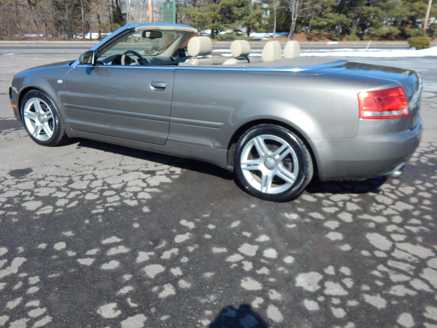 2007 Gold /Tan Leather Audi A4 2.0T Cabriolet quattro with Tiptronic (WAUDF48H97K) with an 2.0L L4 DOHC 16V TURBO engine, 6-Speed Automatic Overdrive transmission, located at 6528 Lower York Road, New Hope, PA, 18938, (215) 862-9555, 40.358707, -74.977882 - 2007 Audi A4 Convertible, 2.0Liter 4 cylinder turbo charged engine, auto trans, All Wheel Drive, power top, leather interior, tilt/cruise, power seat, windows, central locking system, factory alloy wheels, dual front air bags, rear defrost, Clean Car Fax shows no accidents, 36 records and 2 owners. - Photo#20