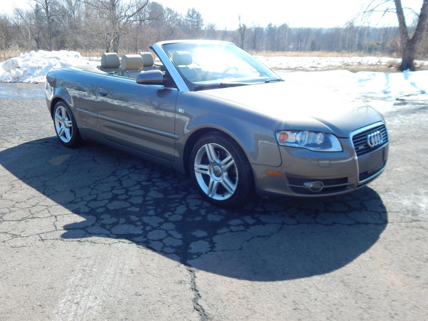 2007 Gold /Tan Leather Audi A4 2.0T Cabriolet quattro with Tiptronic (WAUDF48H97K) with an 2.0L L4 DOHC 16V TURBO engine, 6-Speed Automatic Overdrive transmission, located at 6528 Lower York Road, New Hope, PA, 18938, (215) 862-9555, 40.358707, -74.977882 - 2007 Audi A4 Convertible, 2.0Liter 4 cylinder turbo charged engine, auto trans, All Wheel Drive, power top, leather interior, tilt/cruise, power seat, windows, central locking system, factory alloy wheels, dual front air bags, rear defrost, Clean Car Fax shows no accidents, 36 records and 2 owners. - Photo#23