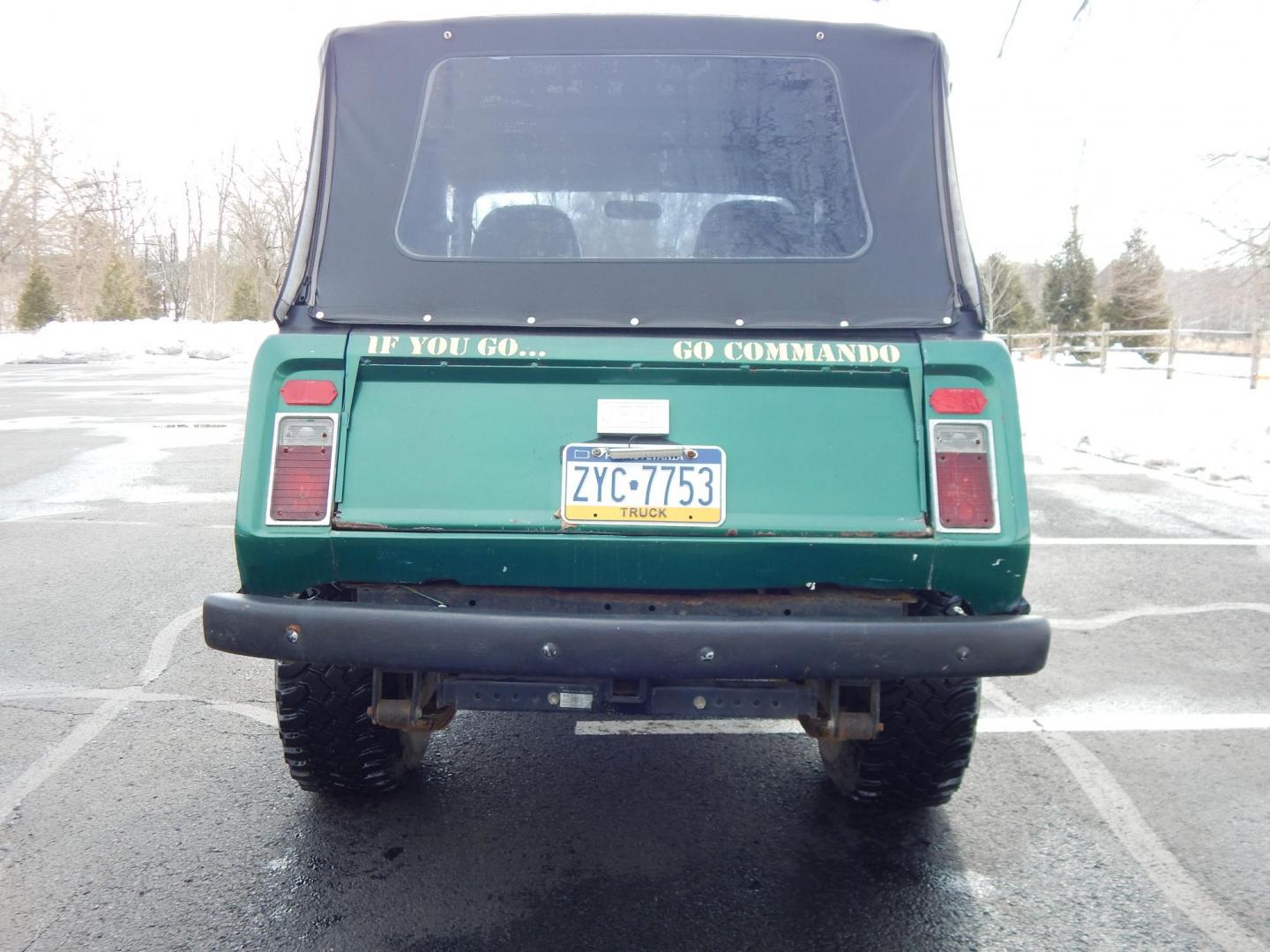 1970 Green /Black Jeepster Commando Commando (8705H176806) with an V8 engine, Automatic transmission, located at 6528 Lower York Road, New Hope, PA, 18938, (215) 862-9555, 40.358707, -74.977882 - Here we have a 1970 Jeepster Commando with a V8 engine swap and automatic transmission swap. This Jeepster has an edelbrock intake and a Holly sniper EFI. Black soft top. Starts right up every time for us. Fun vehicle to ride around town in or hit the trails. We are selling this vehicle on consignme - Photo#6