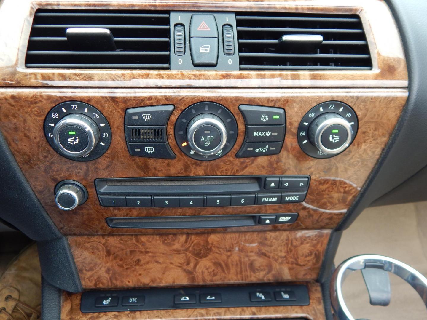 2009 Black /Tan BMW 6-Series 650i Convertible Sport (WBAEB53569C) with an 4.8L V8 DOHC 32V engine, Automatic transmission, located at 6528 Lower York Road, New Hope, PA, 18938, (215) 862-9555, 40.358707, -74.977882 - Here we have a very cool BMW 650i convertible with a 4.8L V8 putting power to the rear wheels via an automatic transmission. Options include: tan leather with wood trim, power seats, heated front seats, heated steering wheel, dual climate controls, power convertible top, AM/FM/SAT/CD/AUX radio, powe - Photo#26