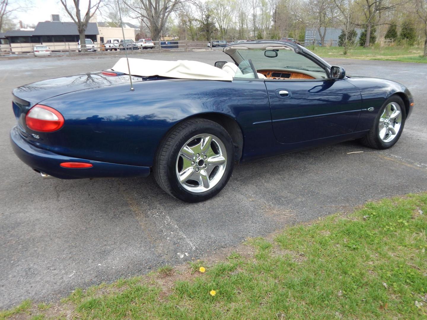 2000 Blue Jaguar XK8 Convertible (SAJJA42C6YN) with an 4.0L V8 DOHC 32V engine, 5-Speed Automatic Overdrive transmission, located at 6528 Lower York Road, New Hope, PA, 18938, (215) 862-9555, 40.358707, -74.977882 - 2000 Jaguar XK 8. Roadster......8 cylinder engine runs well, automatic transmission shifts on time, this is a 2 owner automobile showing 37 service records on a clean car fax. Although the body and interior are a little rough around, we have priced this Jag for someone to have a semi collectable au - Photo#2