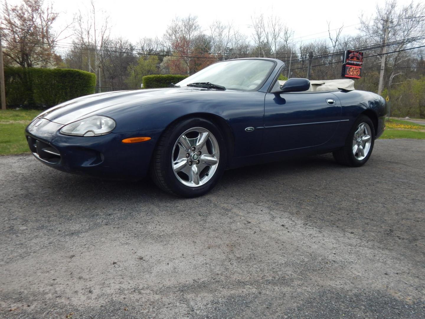 2000 Blue Jaguar XK8 Convertible (SAJJA42C6YN) with an 4.0L V8 DOHC 32V engine, 5-Speed Automatic Overdrive transmission, located at 6528 Lower York Road, New Hope, PA, 18938, (215) 862-9555, 40.358707, -74.977882 - 2000 Jaguar XK 8. Roadster......8 cylinder engine runs well, automatic transmission shifts on time, this is a 2 owner automobile showing 37 service records on a clean car fax. Although the body and interior are a little rough around, we have priced this Jag for someone to have a semi collectable au - Photo#0