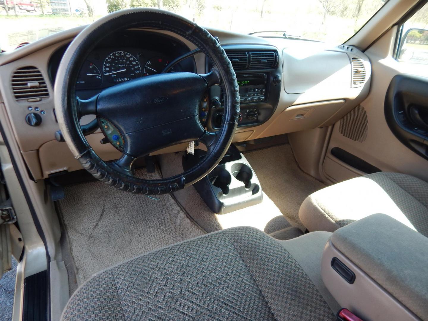 1999 Gold /Tan Ford Ranger XL SuperCab 2WD (1FTYR14V1XT) with an 3.0L V6 OHV 12V FFV engine, Automatic transmission, located at 6528 Lower York Road, New Hope, PA, 18938, (215) 862-9555, 40.358707, -74.977882 - Here we have a no accident, 3 owner Ford Ranger with a 3.0L V6 putting power to the rear wheels via an automatic transmission. Options include: tan cloth, manual seats, AM/FM/CD/TAPE radio, power windows and locks, tilt steering wheel, jump seats, 15 inch wheels, bed cap and side step. This truck ha - Photo#13