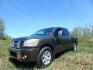 2005 Green /Gray Nissan Titan LE Crew Cab 4WD (1N6AA07B75N) with an 5.6L V8 DOHC 32V engine, 5-Speed Automatic Overdrive transmission, located at 6528 Lower York Road, New Hope, PA, 18938, (215) 862-9555, 40.358707, -74.977882 - Here we have a 2005 Nissan Titan with a 5.6L V8 putting power to the ground via a 4x4 automatic transmission. Options include: gray leather, power seats, heat and AC, heated front seats, aftermarket Sony radio, cruise control, tilt steering wheel, memory drivers seat, power windows/locks/mirrors, so - Photo#1