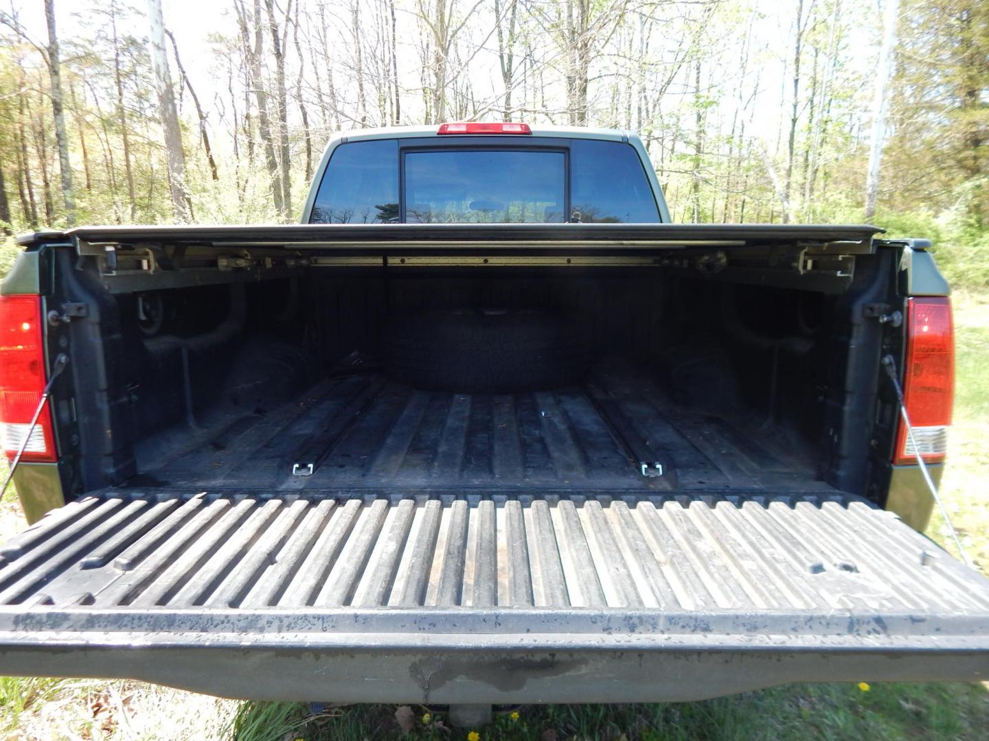 2005 Green /Gray Nissan Titan LE Crew Cab 4WD (1N6AA07B75N) with an 5.6L V8 DOHC 32V engine, 5-Speed Automatic Overdrive transmission, located at 6528 Lower York Road, New Hope, PA, 18938, (215) 862-9555, 40.358707, -74.977882 - Here we have a 2005 Nissan Titan with a 5.6L V8 putting power to the ground via a 4x4 automatic transmission. Options include: gray leather, power seats, heat and AC, heated front seats, aftermarket Sony radio, cruise control, tilt steering wheel, memory drivers seat, power windows/locks/mirrors, so - Photo#15