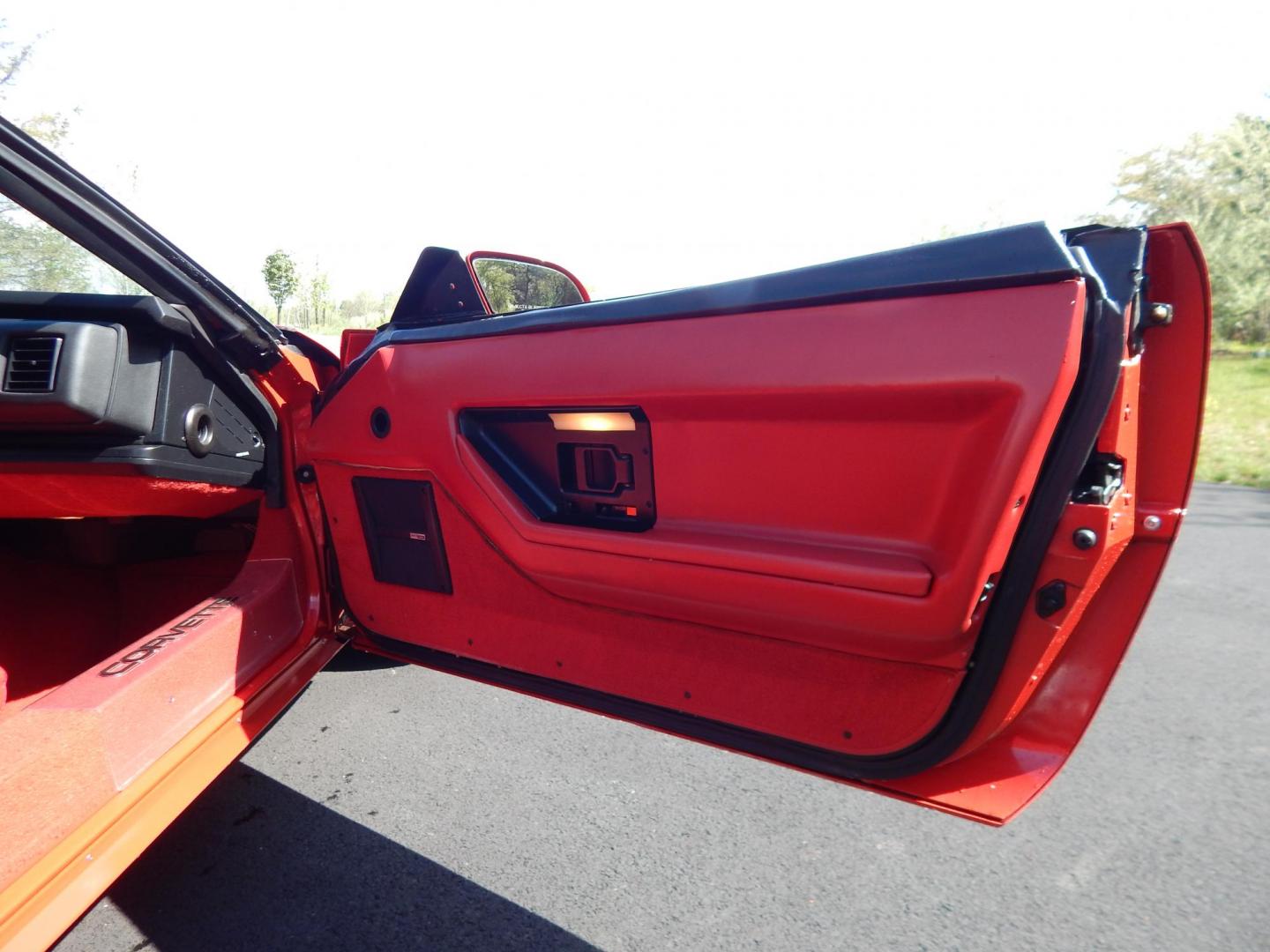 1988 Red /Red Chevrolet Corvette (1G1YY3181J5) with an 5.7L V8 engine, Manual transmission, located at 6528 Lower York Road, New Hope, PA, 18938, (215) 862-9555, 40.358707, -74.977882 - Here we have a beautifully kept, 23k original miles, Chevy Corvette Convertible with a 5.7L V8 putting power to the rear wheels via a smooth shifting 4 speed with overdrive transmission. Red paint with red leather interior and a white convertible top. Some options included are listed here. Please lo - Photo#8