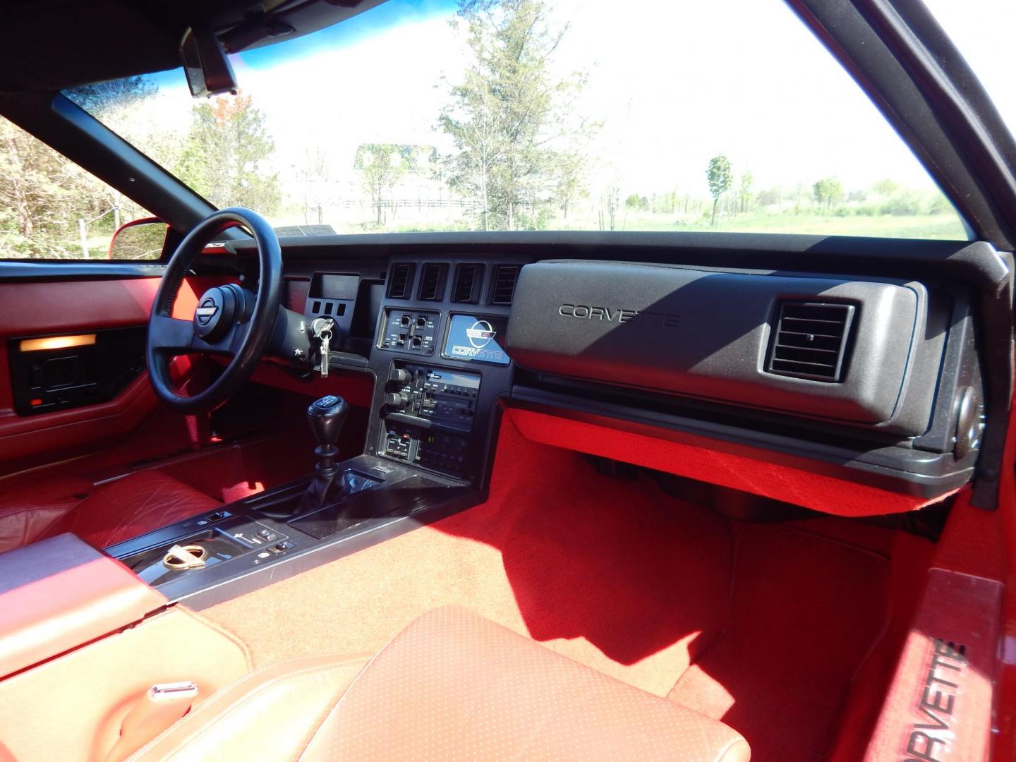 1988 Red /Red Chevrolet Corvette (1G1YY3181J5) with an 5.7L V8 engine, Manual transmission, located at 6528 Lower York Road, New Hope, PA, 18938, (215) 862-9555, 40.358707, -74.977882 - Here we have a beautifully kept, 23k original miles, Chevy Corvette Convertible with a 5.7L V8 putting power to the rear wheels via a smooth shifting 4 speed with overdrive transmission. Red paint with red leather interior and a white convertible top. Some options included are listed here. Please lo - Photo#10