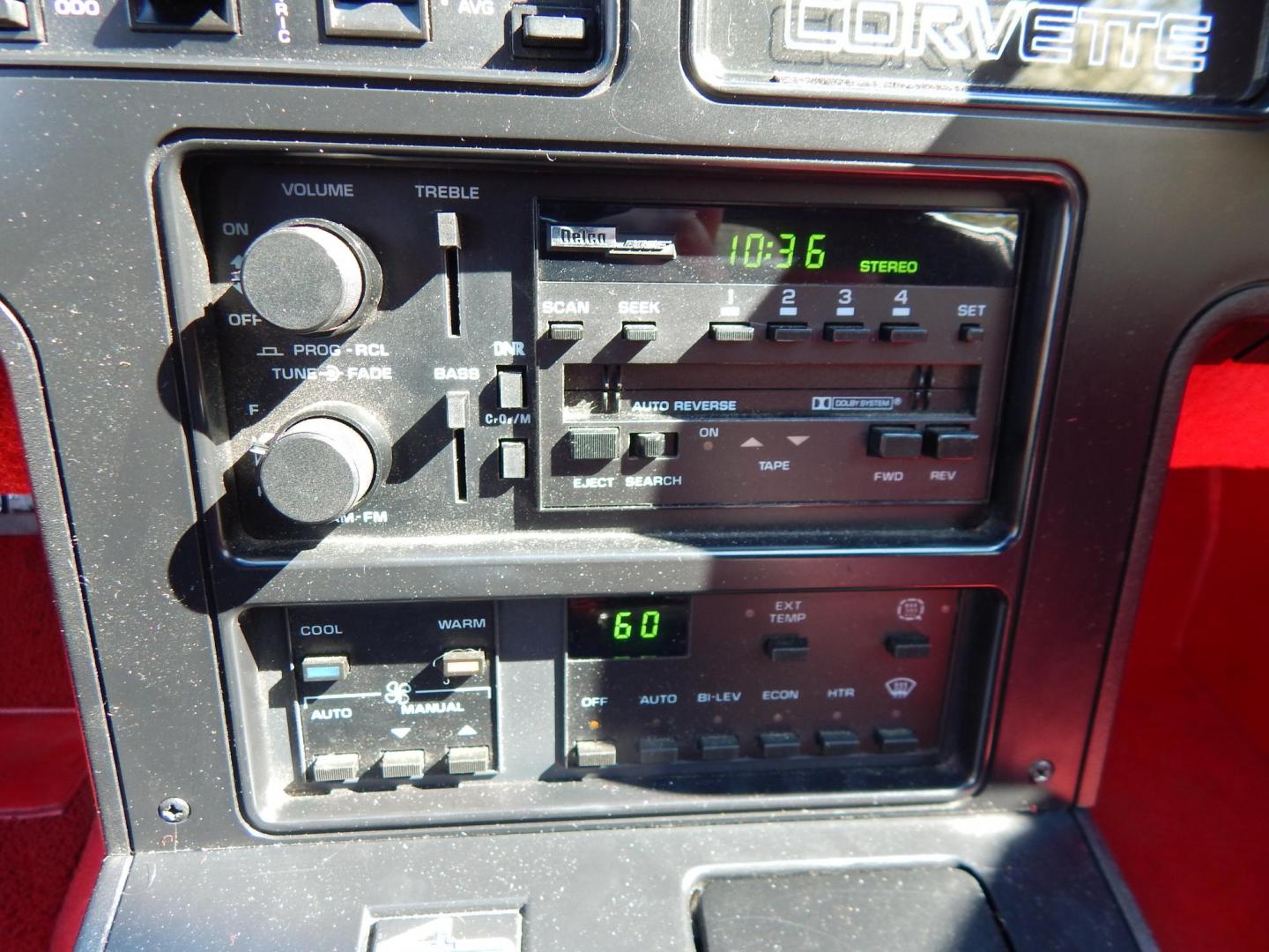 1988 Red /Red Chevrolet Corvette (1G1YY3181J5) with an 5.7L V8 engine, Manual transmission, located at 6528 Lower York Road, New Hope, PA, 18938, (215) 862-9555, 40.358707, -74.977882 - Here we have a beautifully kept, 23k original miles, Chevy Corvette Convertible with a 5.7L V8 putting power to the rear wheels via a smooth shifting 4 speed with overdrive transmission. Red paint with red leather interior and a white convertible top. Some options included are listed here. Please lo - Photo#18