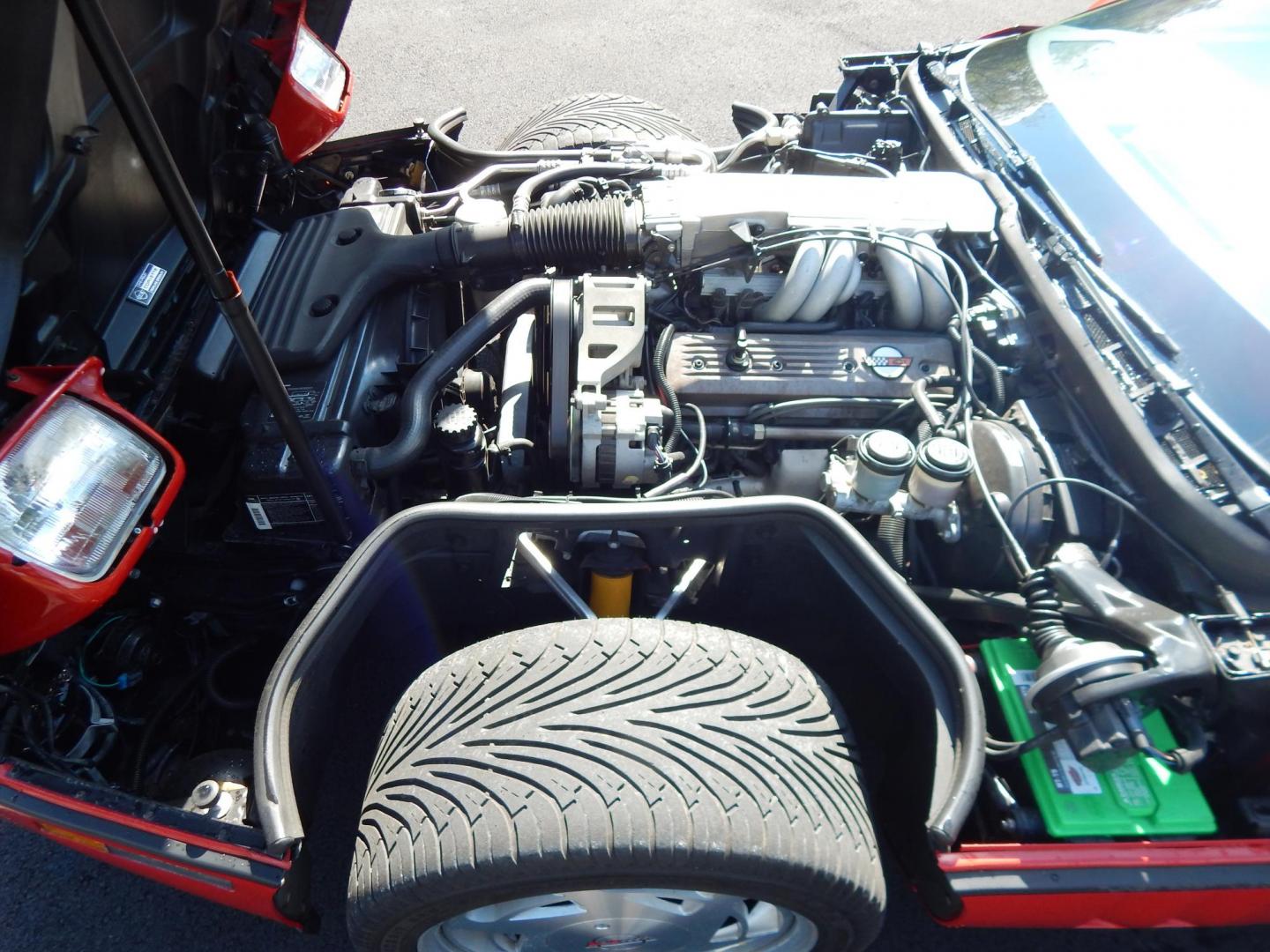 1988 Red /Red Chevrolet Corvette (1G1YY3181J5) with an 5.7L V8 engine, Manual transmission, located at 6528 Lower York Road, New Hope, PA, 18938, (215) 862-9555, 40.358707, -74.977882 - Here we have a beautifully kept, 23k original miles, Chevy Corvette Convertible with a 5.7L V8 putting power to the rear wheels via a smooth shifting 4 speed with overdrive transmission. Red paint with red leather interior and a white convertible top. Some options included are listed here. Please lo - Photo#22