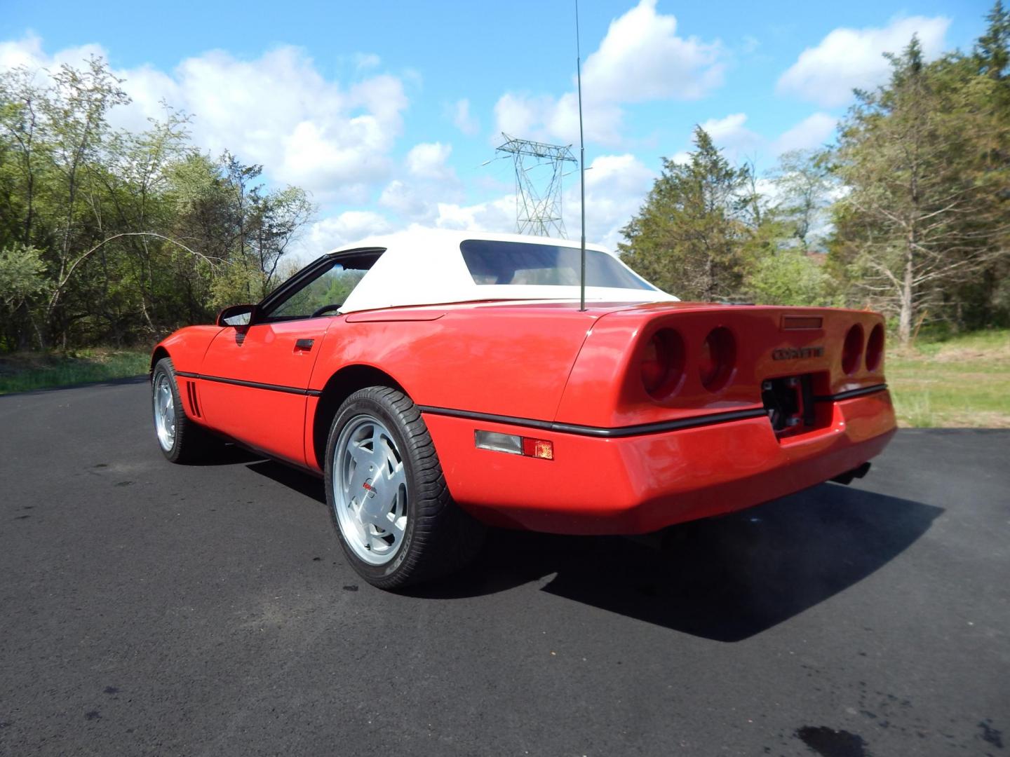 1988 Red /Red Chevrolet Corvette (1G1YY3181J5) with an 5.7L V8 engine, Manual transmission, located at 6528 Lower York Road, New Hope, PA, 18938, (215) 862-9555, 40.358707, -74.977882 - Here we have a beautifully kept, 23k original miles, Chevy Corvette Convertible with a 5.7L V8 putting power to the rear wheels via a smooth shifting 4 speed with overdrive transmission. Red paint with red leather interior and a white convertible top. Some options included are listed here. Please lo - Photo#29