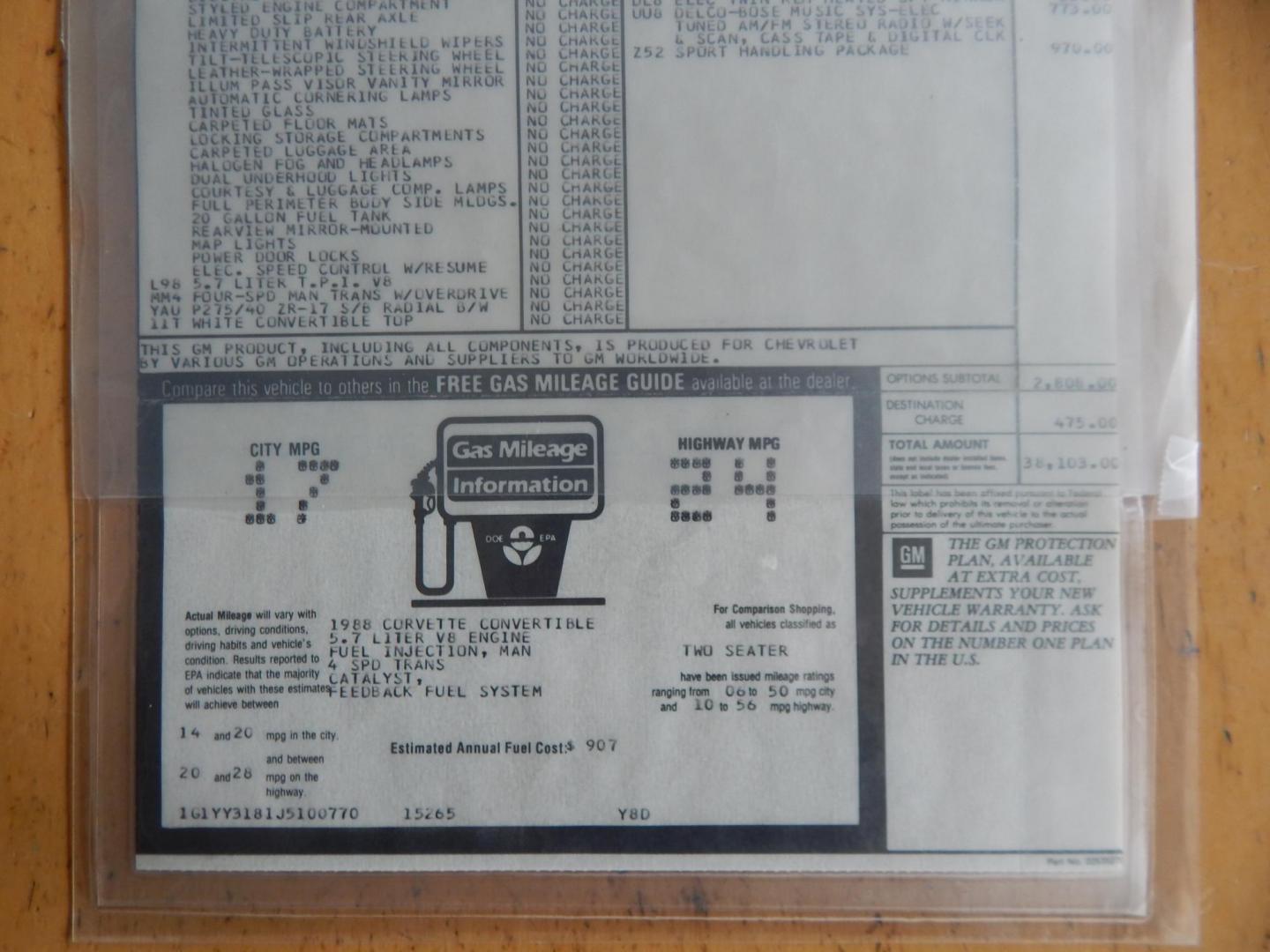 1988 Red /Red Chevrolet Corvette (1G1YY3181J5) with an 5.7L V8 engine, Manual transmission, located at 6528 Lower York Road, New Hope, PA, 18938, (215) 862-9555, 40.358707, -74.977882 - Here we have a beautifully kept, 23k original miles, Chevy Corvette Convertible with a 5.7L V8 putting power to the rear wheels via a smooth shifting 4 speed with overdrive transmission. Red paint with red leather interior and a white convertible top. Some options included are listed here. Please lo - Photo#33